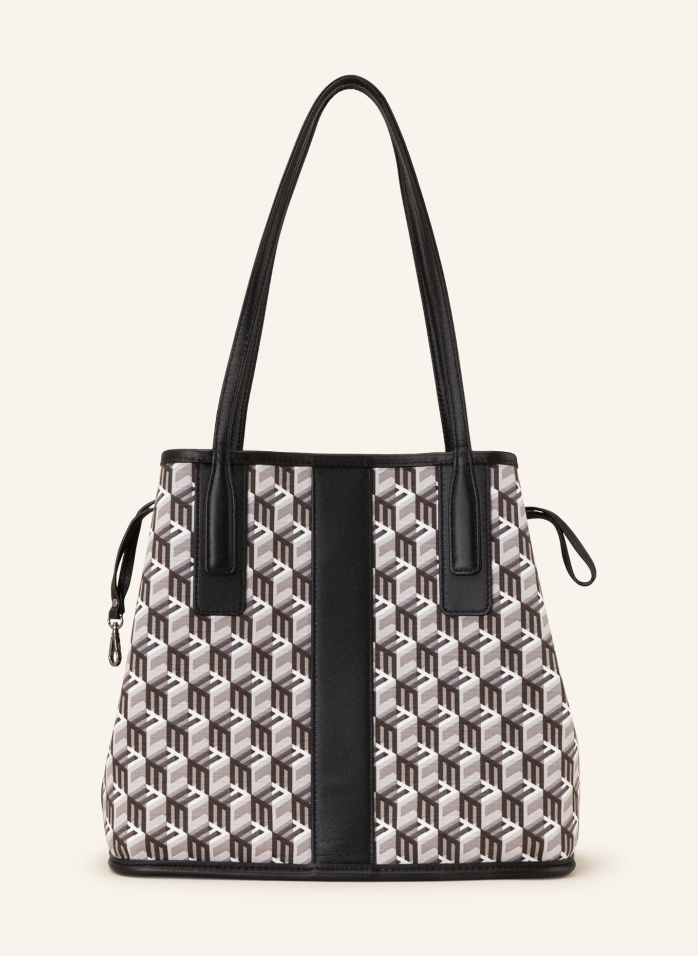 MCM LIZ SMALL reversible shopper with pouch, Color: BLACK (Image 3)
