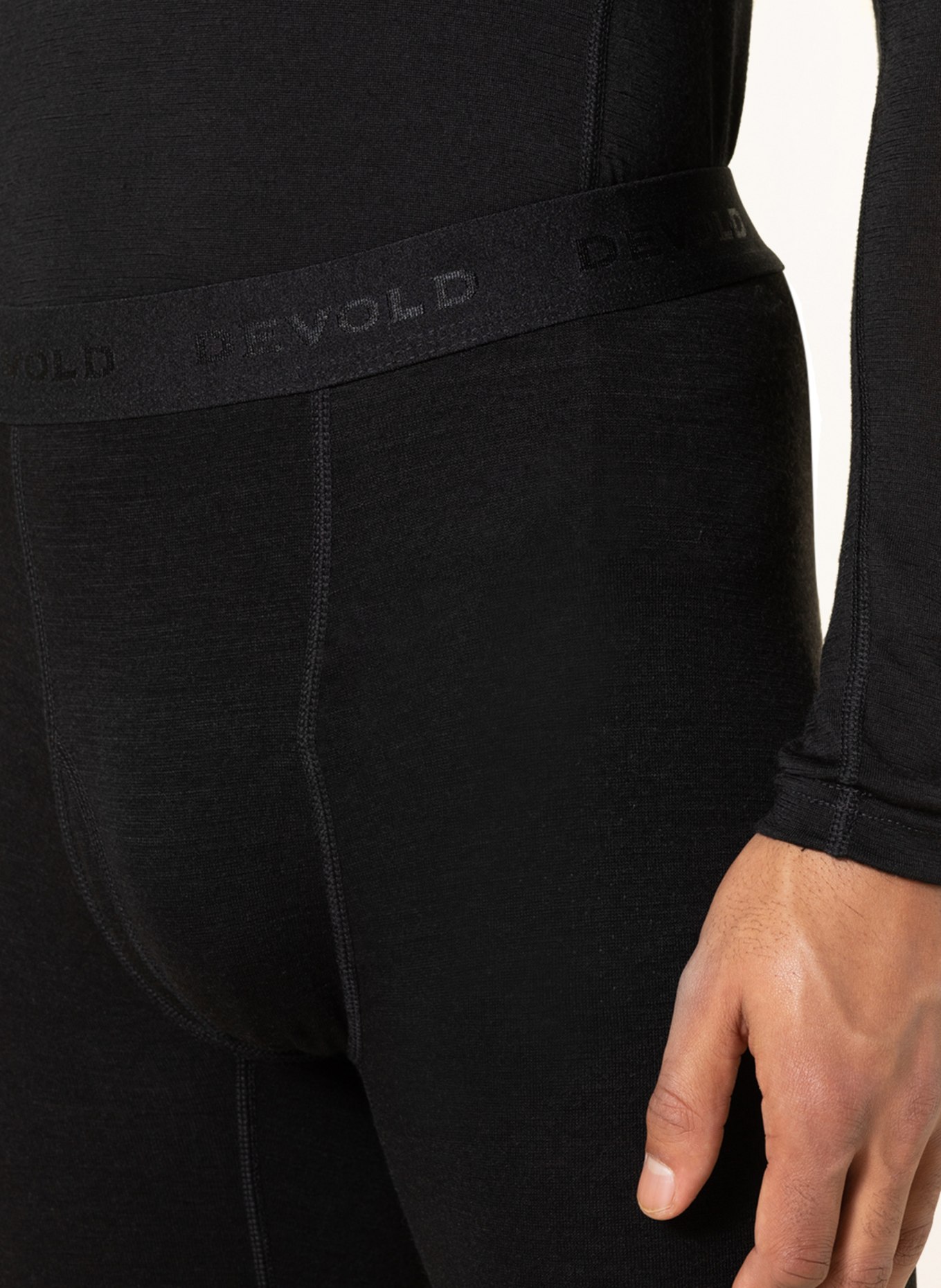 DEVOLD Functional underwear trousers DUO ACTIVE in merino wool, Color: BLACK (Image 5)