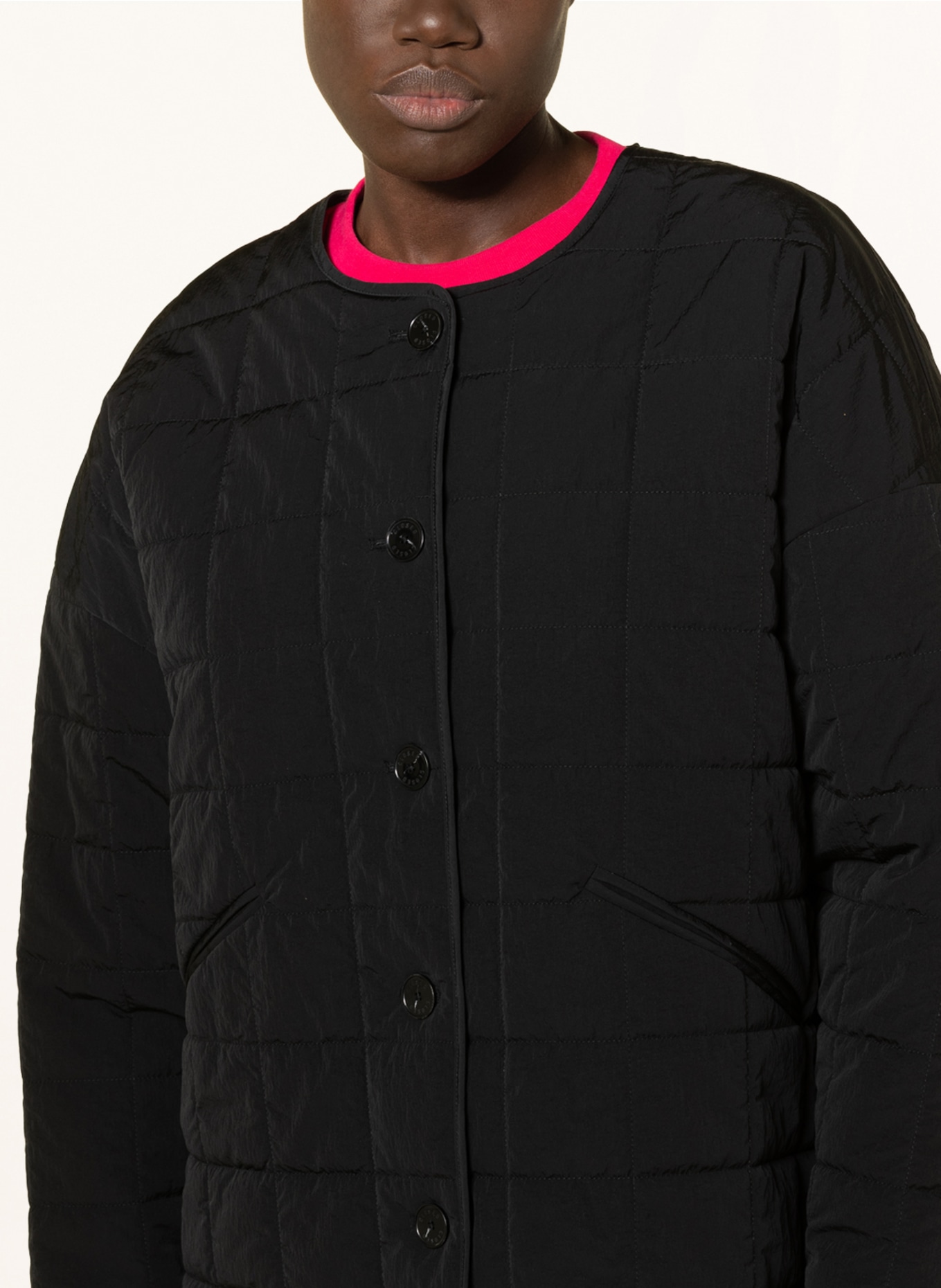 CLOSED Quilted jacket, Color: BLACK (Image 4)
