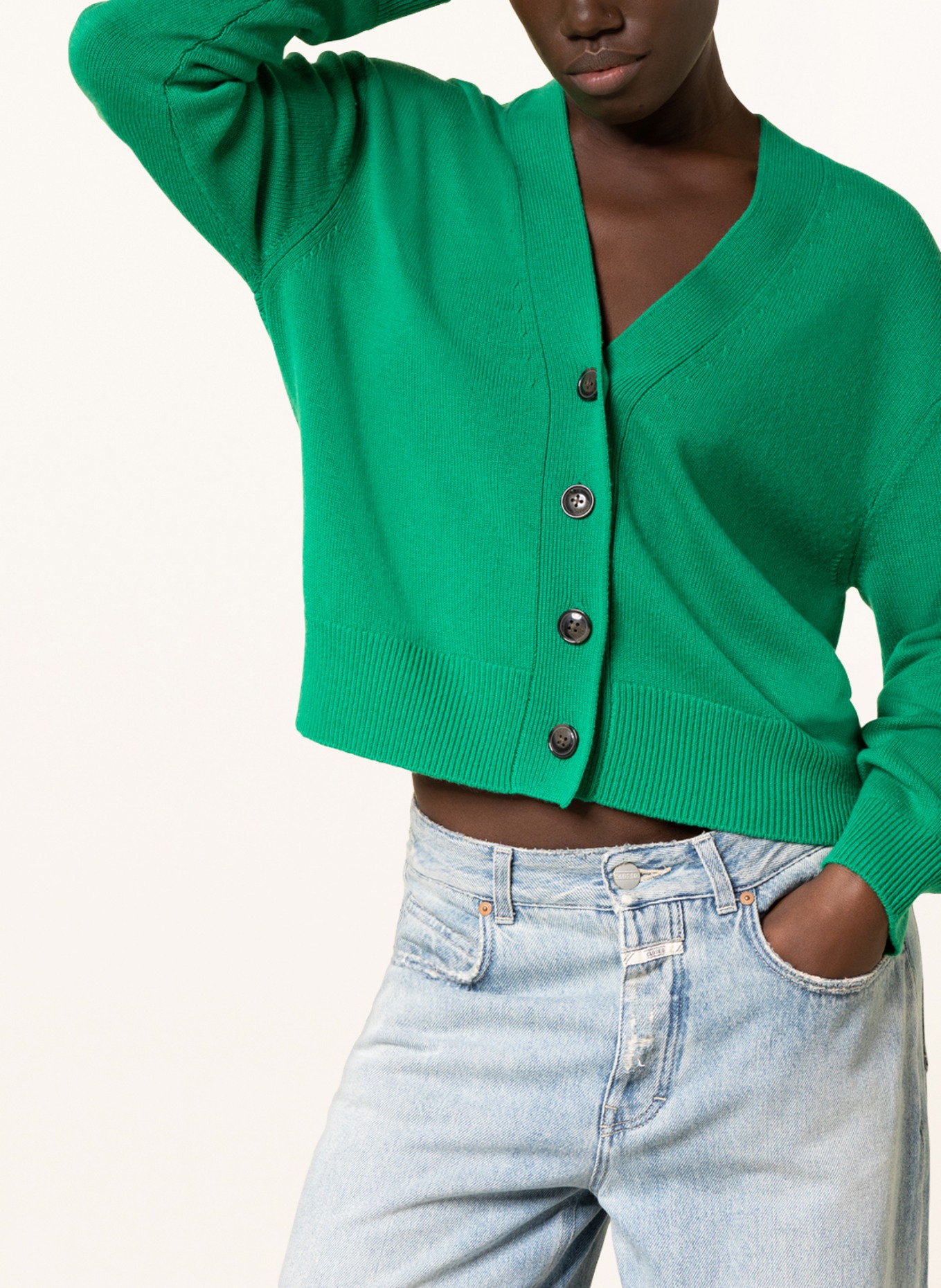 CLOSED Cardigan, Color: GREEN (Image 4)