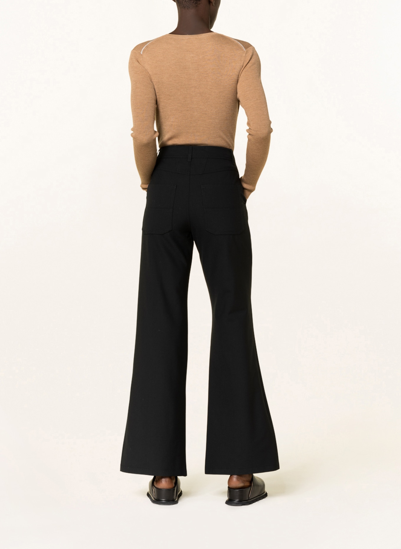 CLOSED Wide leg trousers CHOLET, Color: BLACK (Image 3)