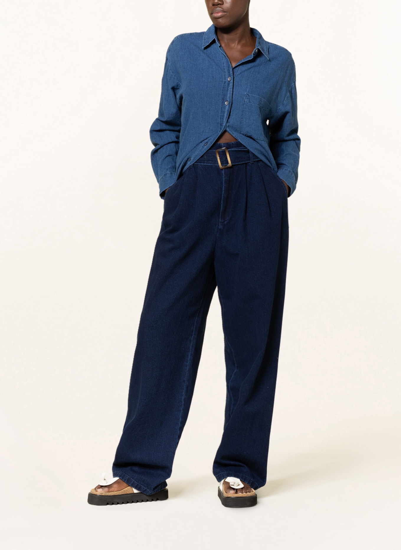 CLOSED Paperbag-Jeans IMOGEN, Farbe: DBL DARK BLUE (Bild 2)