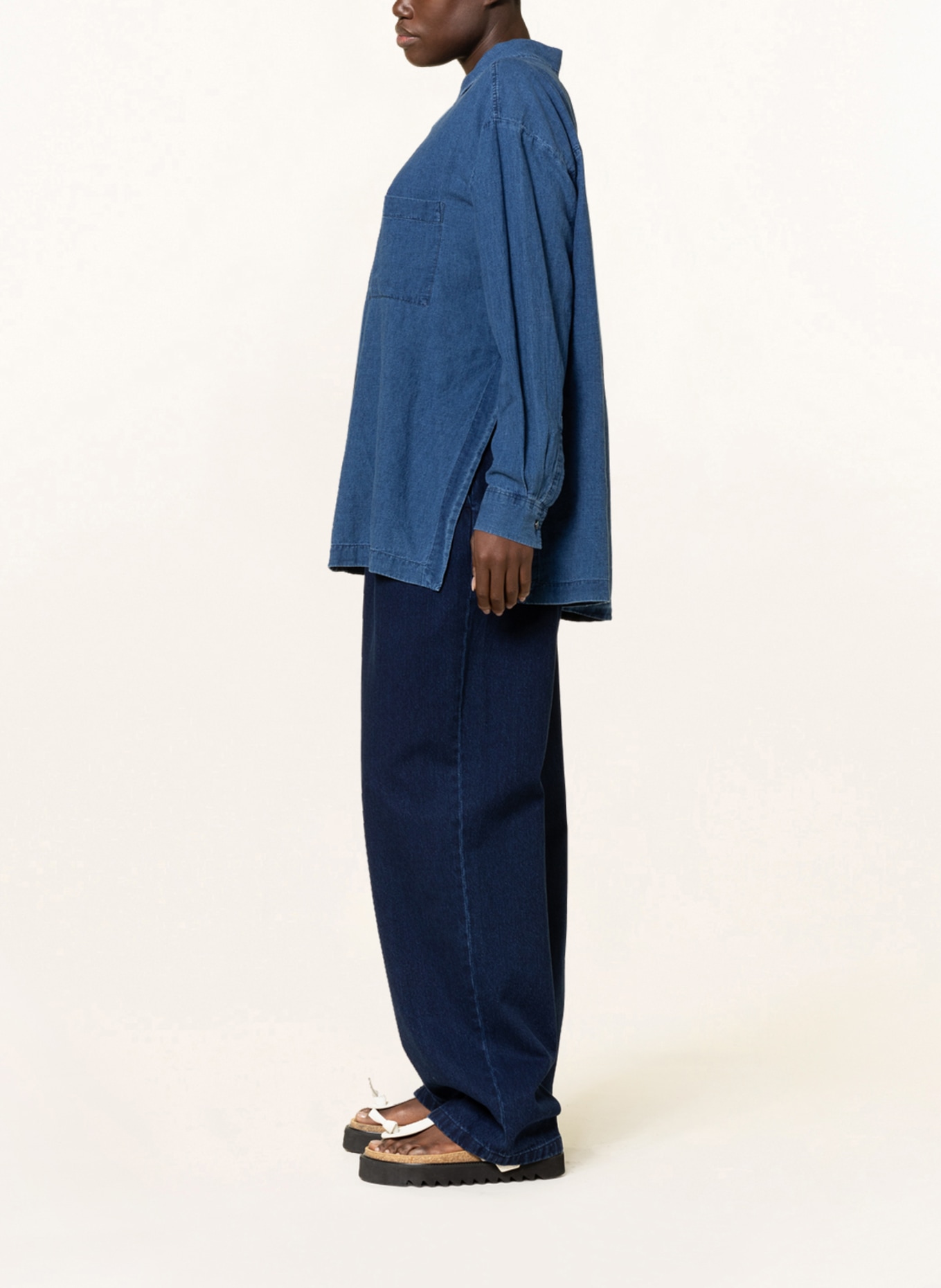 CLOSED Paperbag-Jeans IMOGEN, Farbe: DBL DARK BLUE (Bild 4)