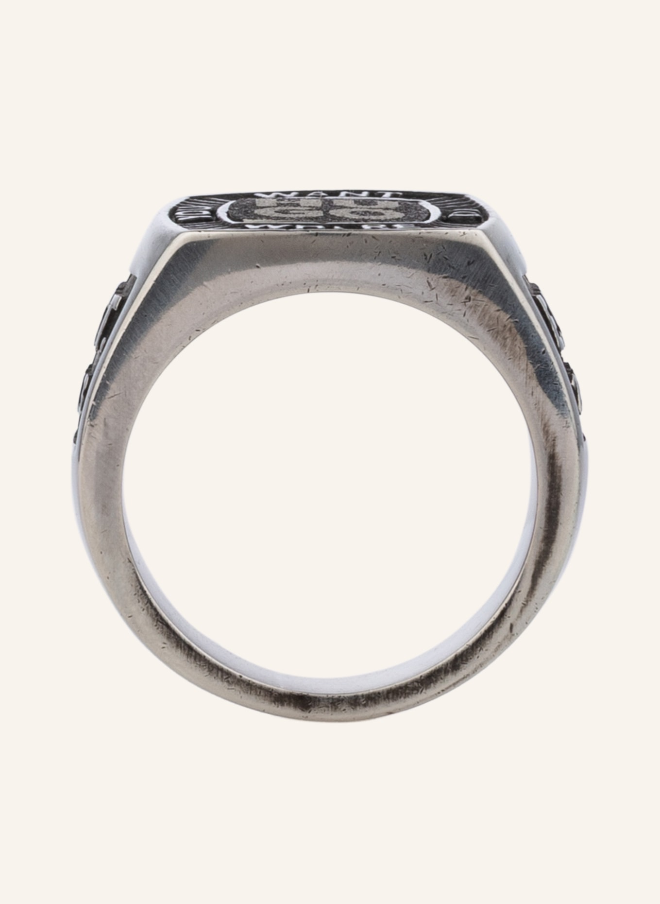 HUGO Ring SIGNET: SILBER