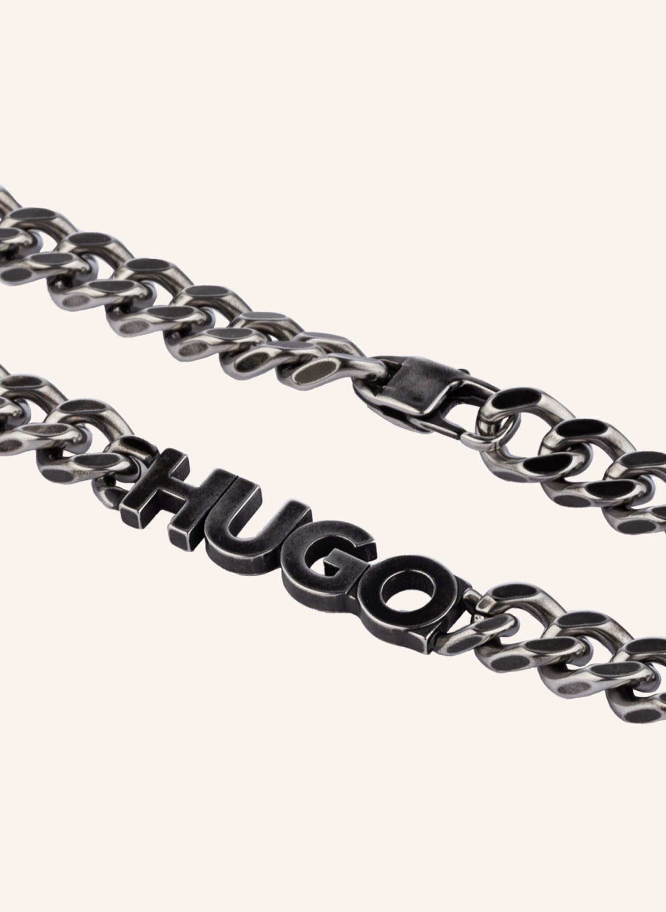 HUGO Halskette LOGOBOLD: SILBER