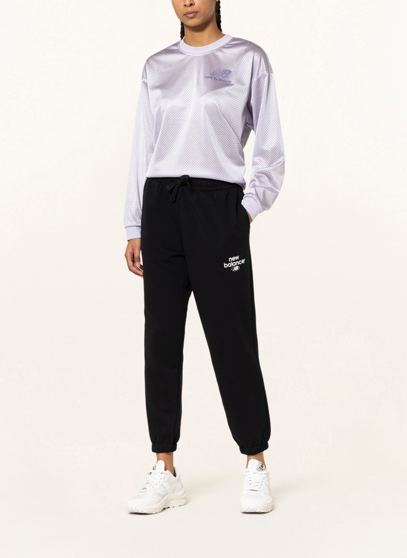 new balance 7/8 sweatpants ESSENTIAL, Color: BLACK (Image 2)
