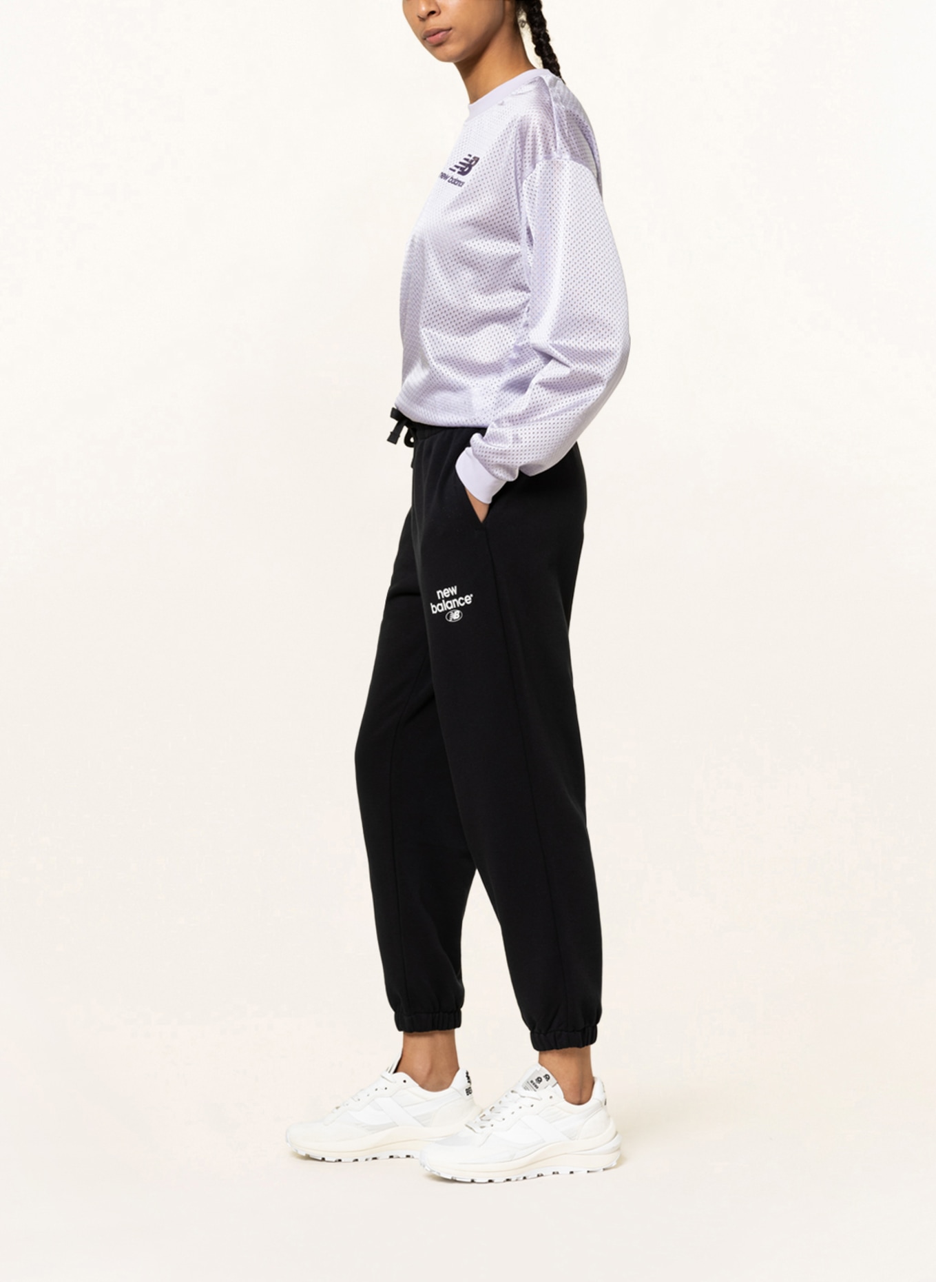 new balance 7/8 sweatpants ESSENTIAL, Color: BLACK (Image 4)