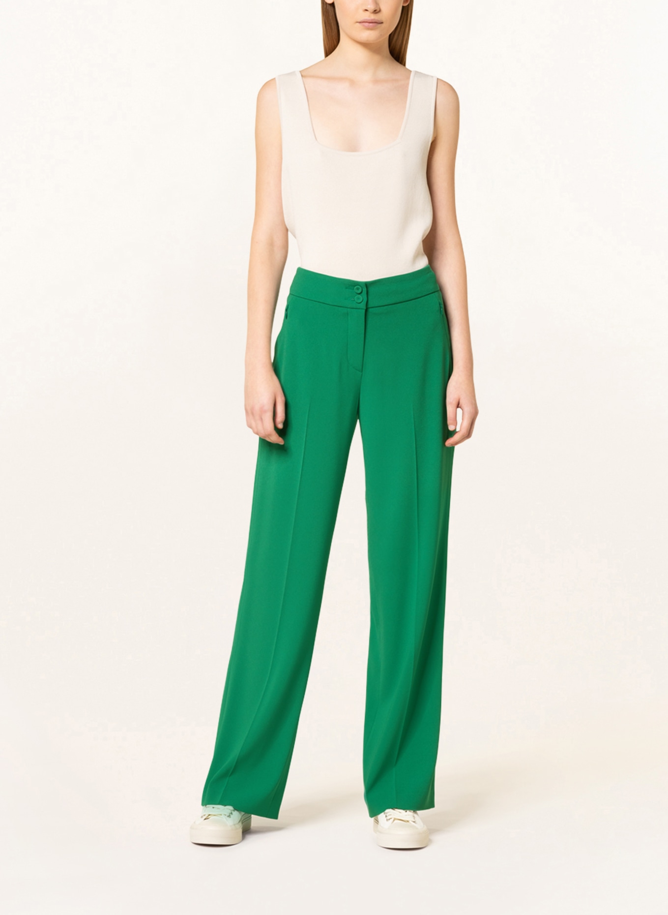 RIANI Wide leg trousers: GREEN