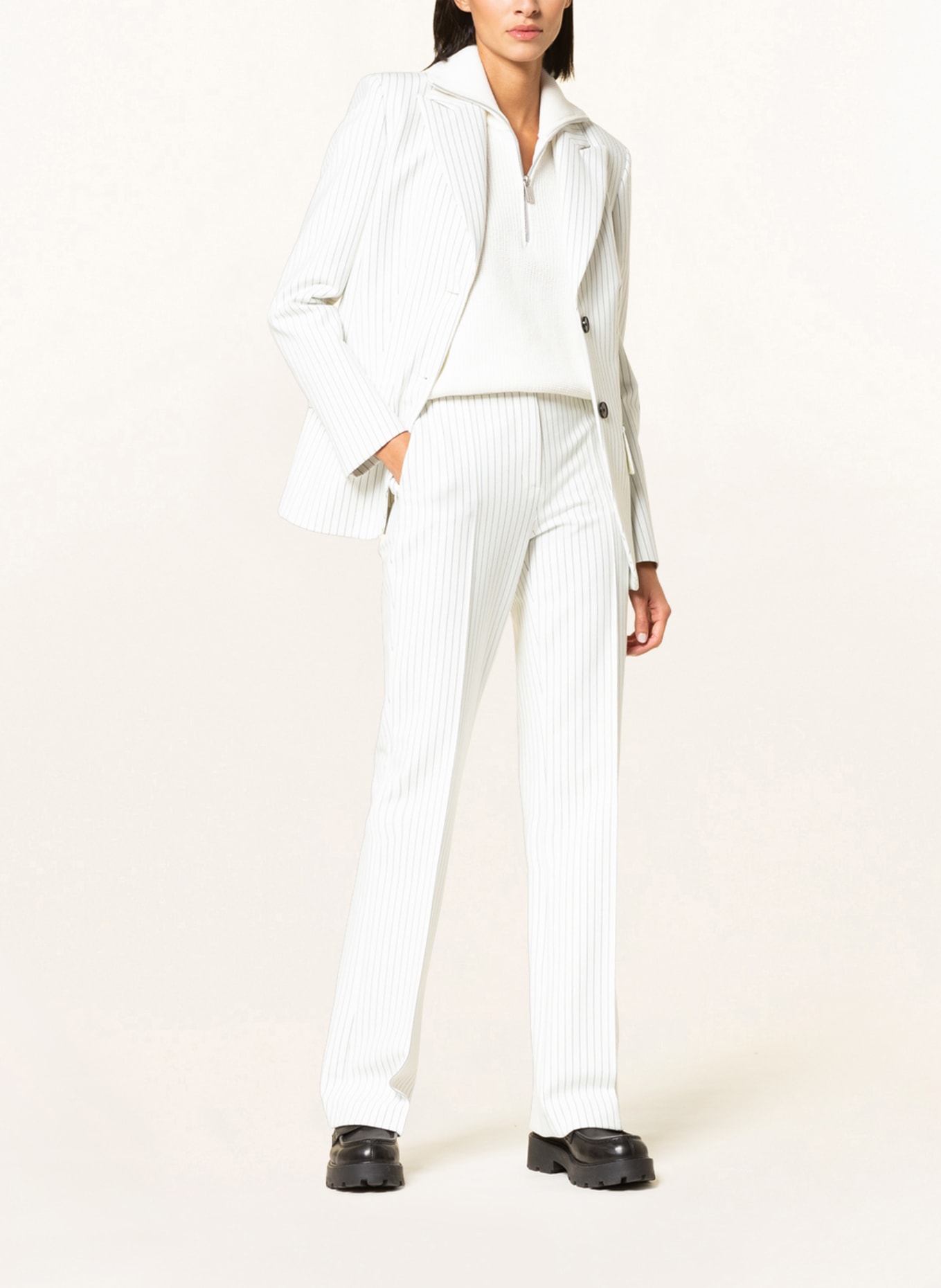 RIANI Pants , Color: WHITE/ BLACK (Image 2)