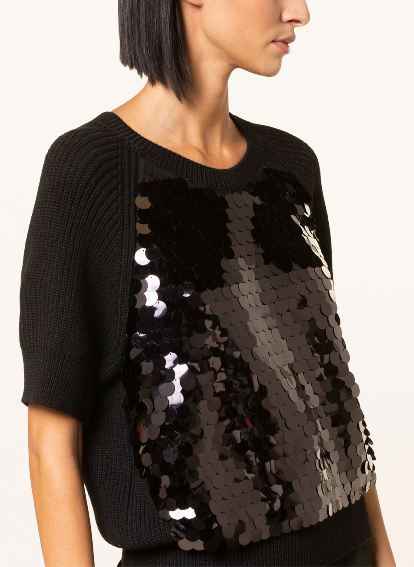 RIANI Pullover mit Pailletten , Farbe: SCHWARZ (Bild 4)