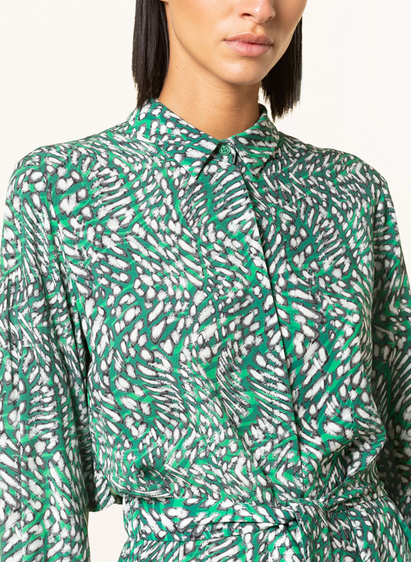 RIANI Shirt dress, Color: GREEN/ WHITE/ GRAY (Image 4)