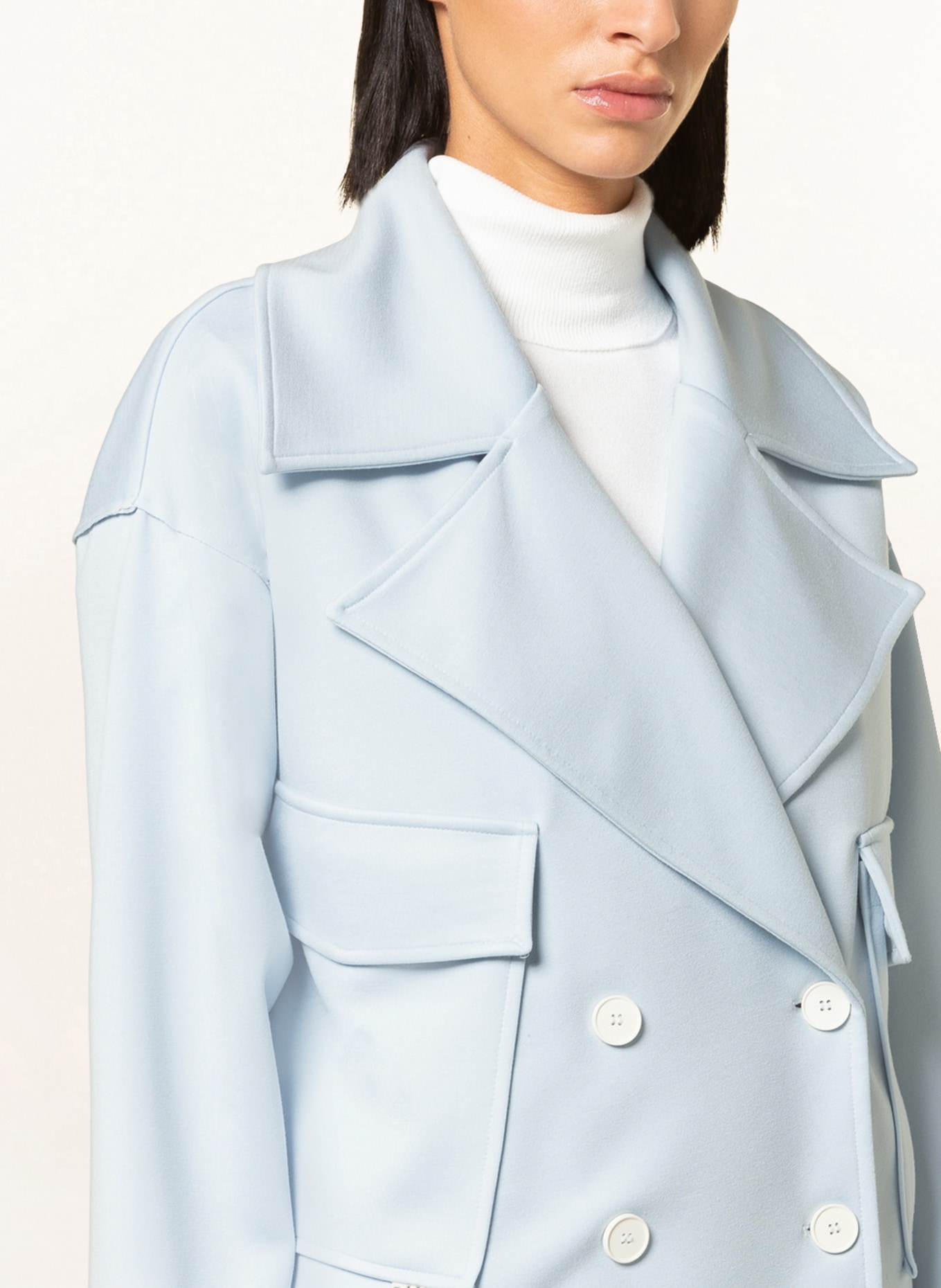Light blue pea hotsell coat