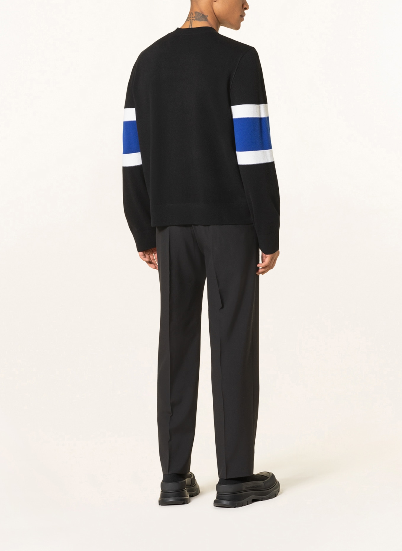 BURBERRY Sweatshirt HURLEY, Color: BLACK/ BLUE/ WHITE (Image 3)