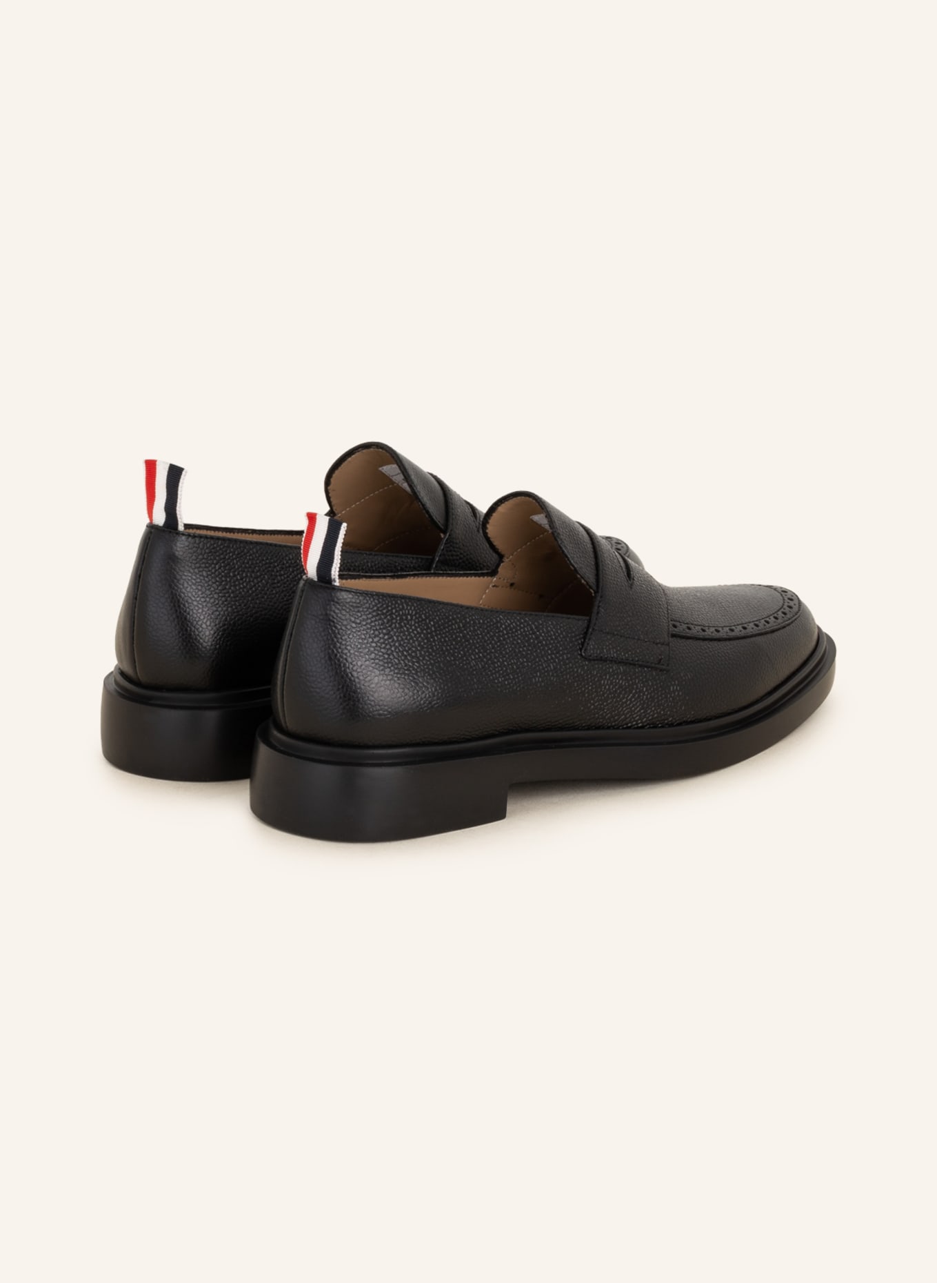 THOM BROWNE. Penny loafers , Color: BLACK (Image 2)