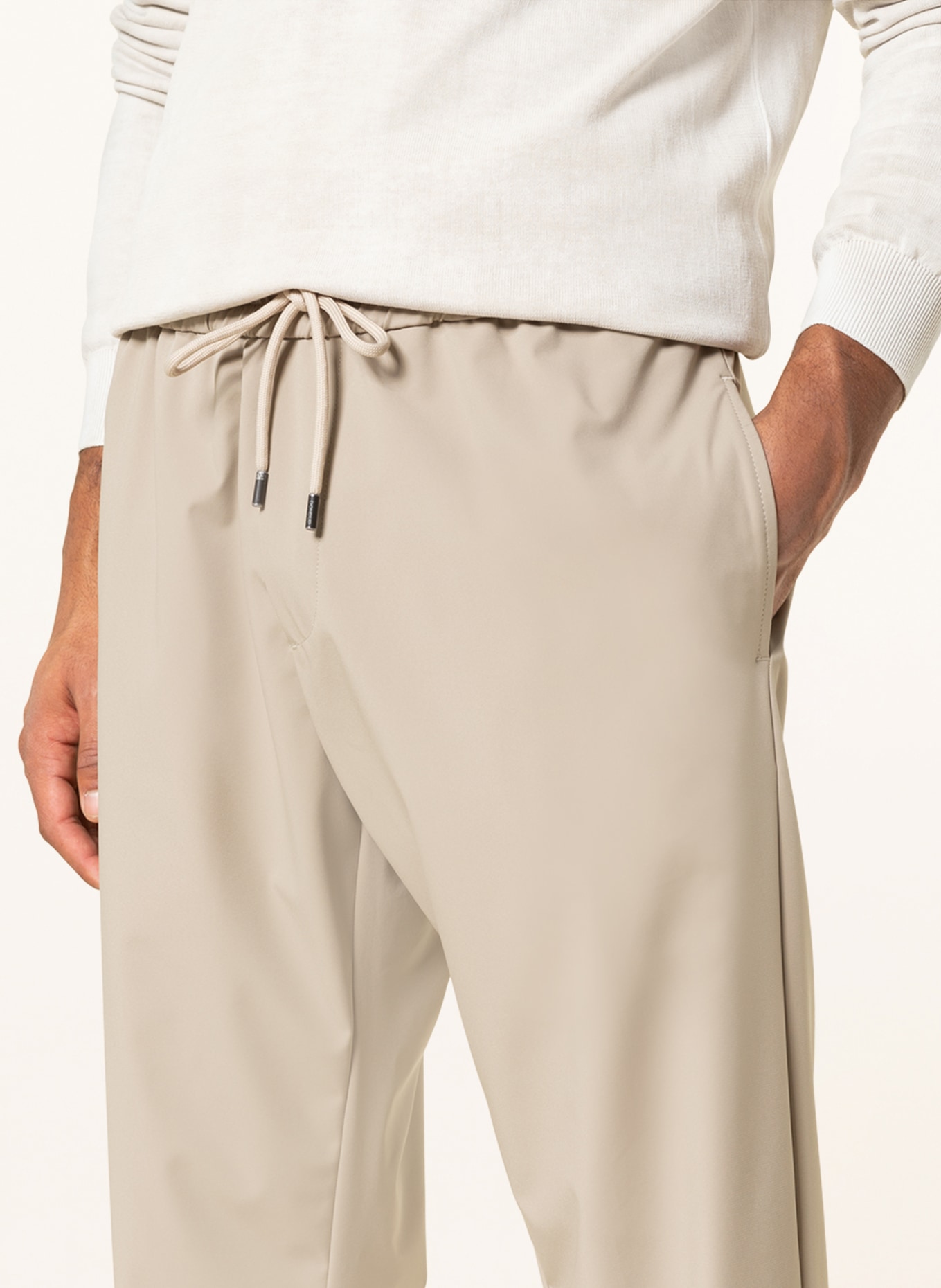 Dondup Spodnie YURI w stylu dresowym, Kolor: BEŻOWY (Obrazek 5)