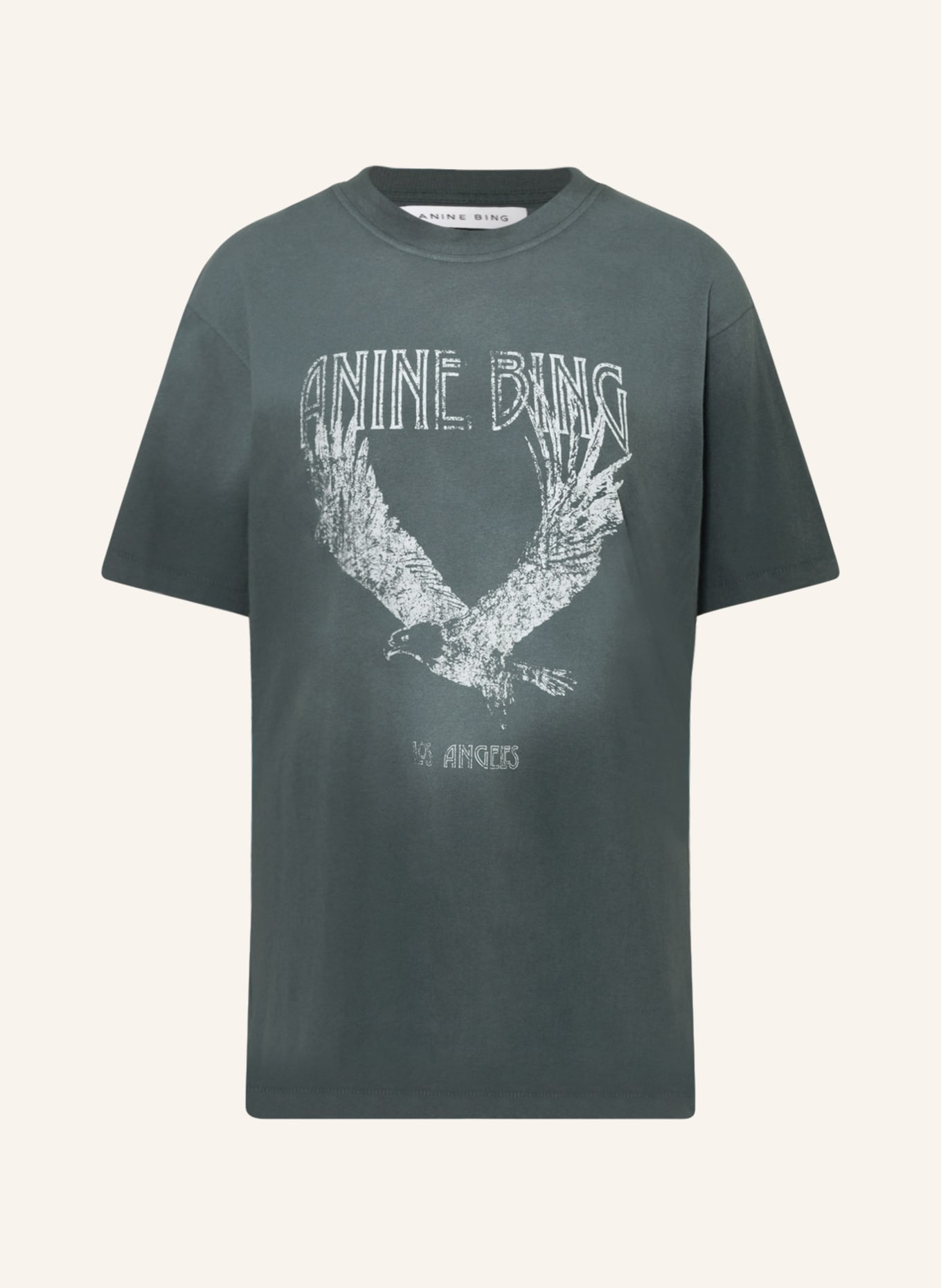 ANINE BING T-shirt EAGLE, Kolor: PETROL (Obrazek 1)