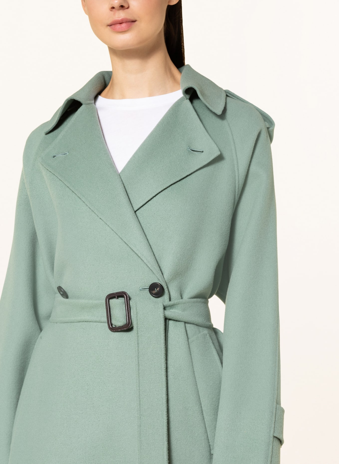 WEEKEND MaxMara Wool coat COBALTO , Color: LIGHT GREEN (Image 4)