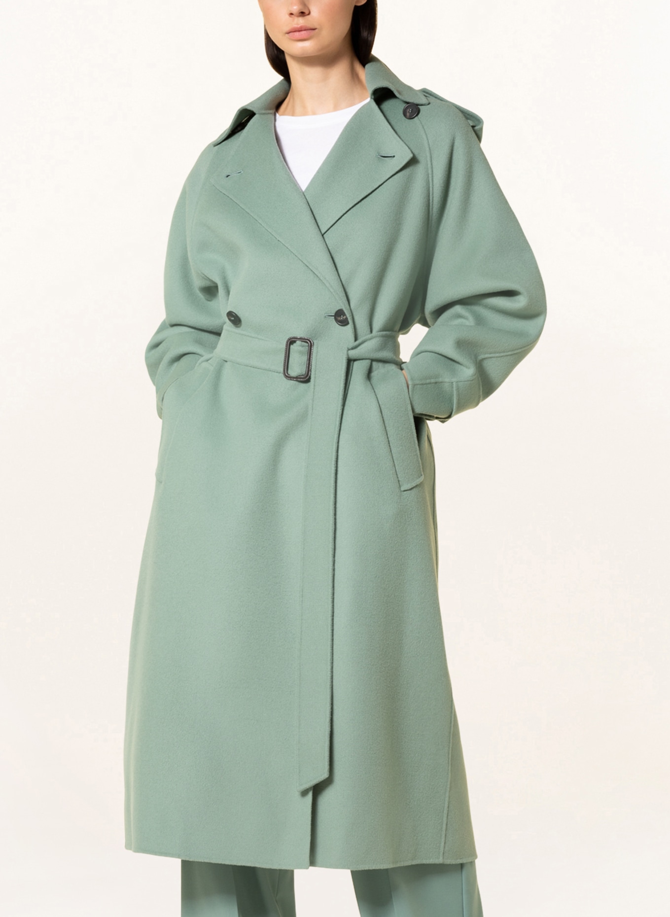 WEEKEND MaxMara Wool coat COBALTO , Color: LIGHT GREEN (Image 5)