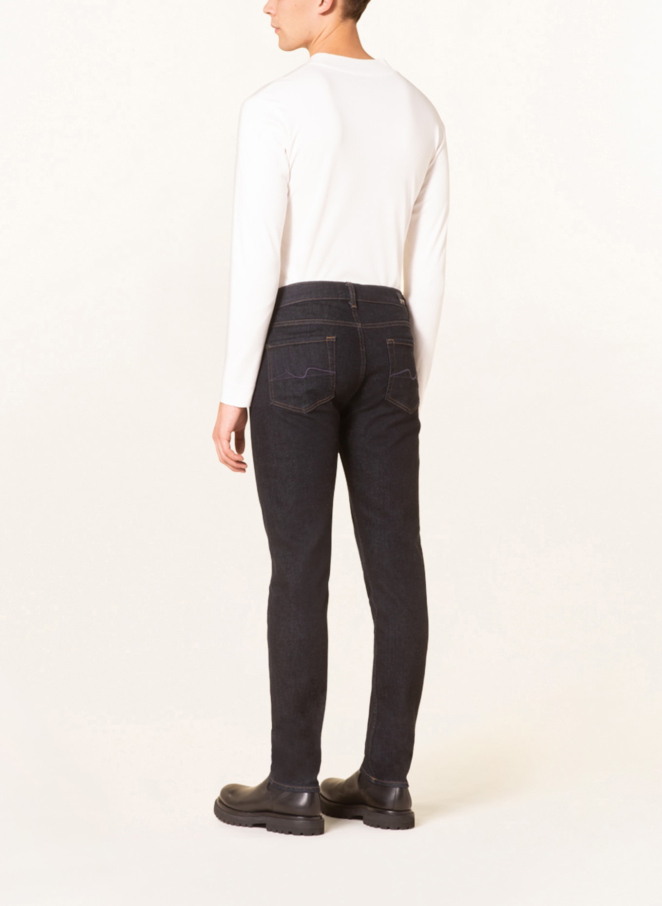7 for all mankind Jeans Slimmy Tapered Fit, Farbe: BLAU (Bild 3)