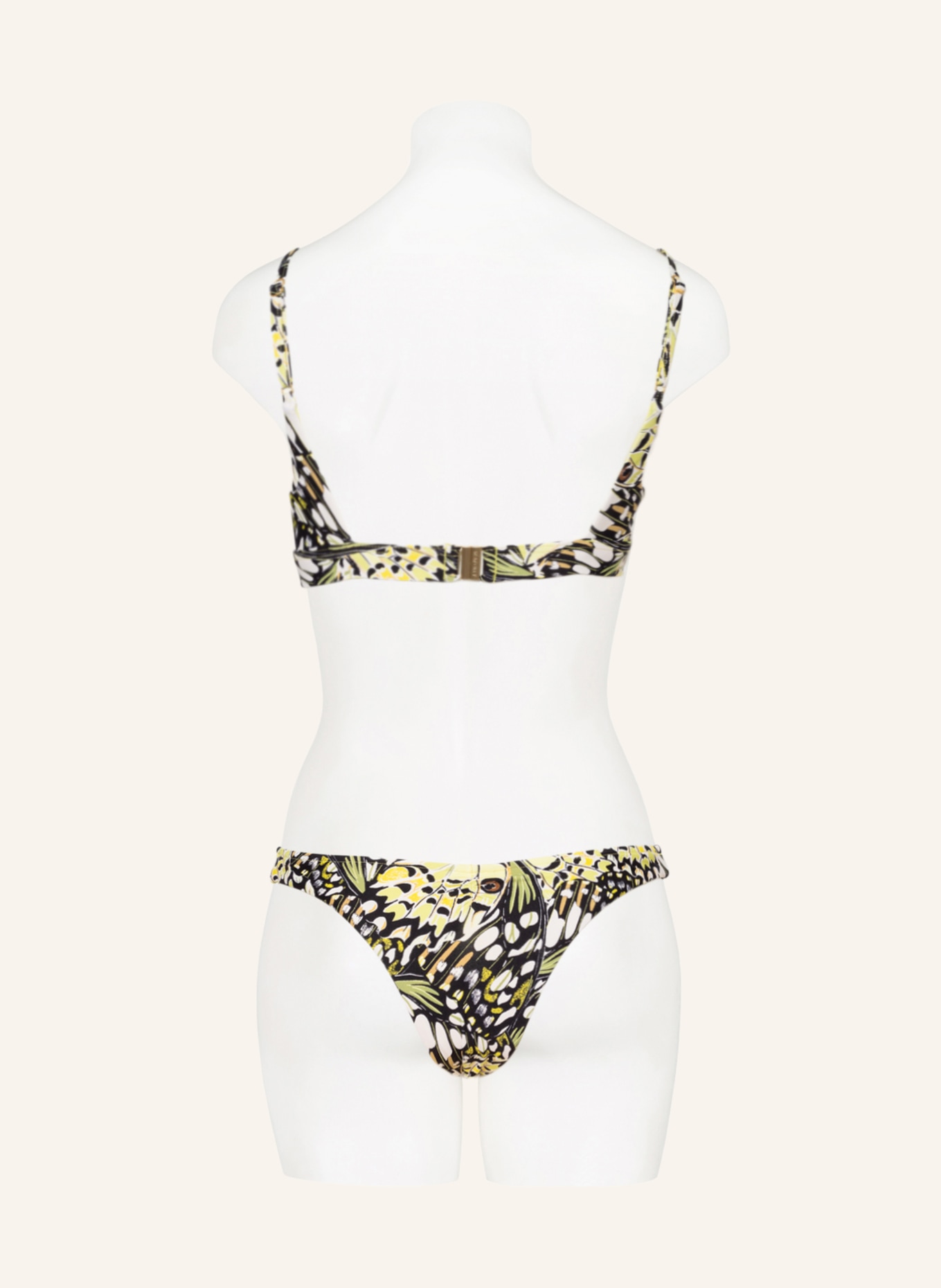 SEAFOLLY Bralette bikini top TAKE FLIGHT, Color: BLACK/ LIGHT GREEN/ YELLOW (Image 3)