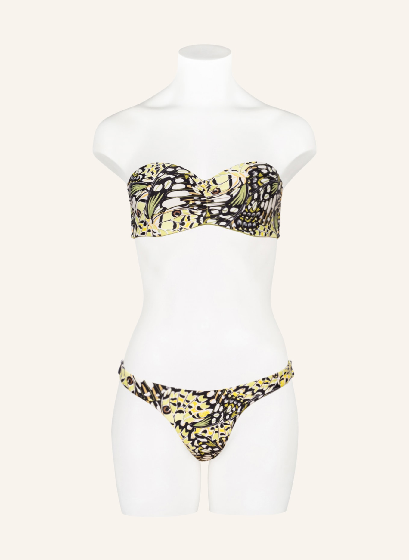 SEAFOLLY Underwired bikini top TAKE FLIGHT, Color: BLACK/ LIGHT GREEN/ YELLOW (Image 2)