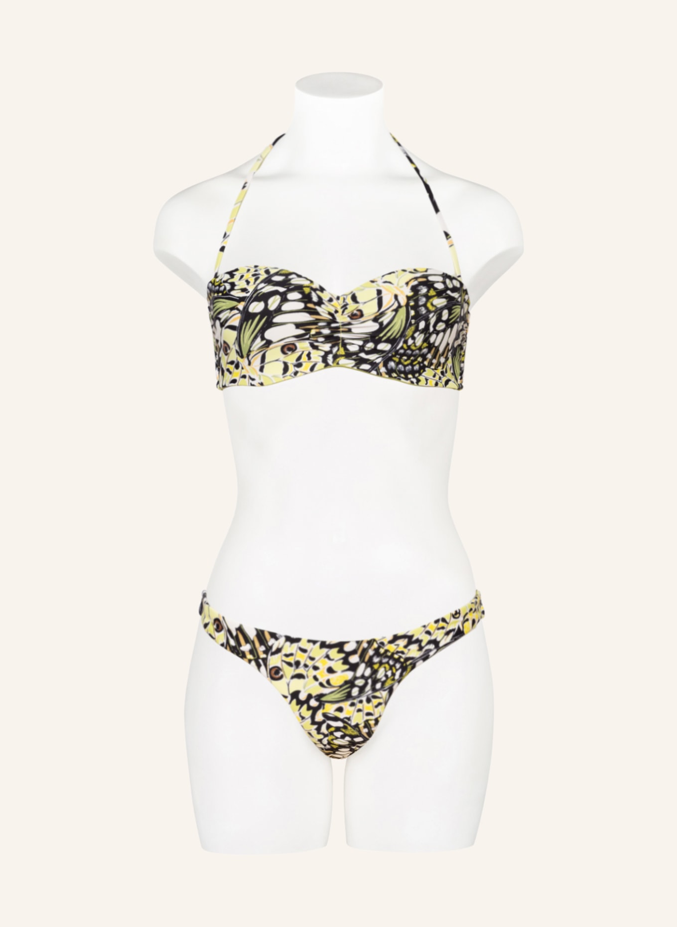 SEAFOLLY Underwired bikini top TAKE FLIGHT, Color: BLACK/ LIGHT GREEN/ YELLOW (Image 4)