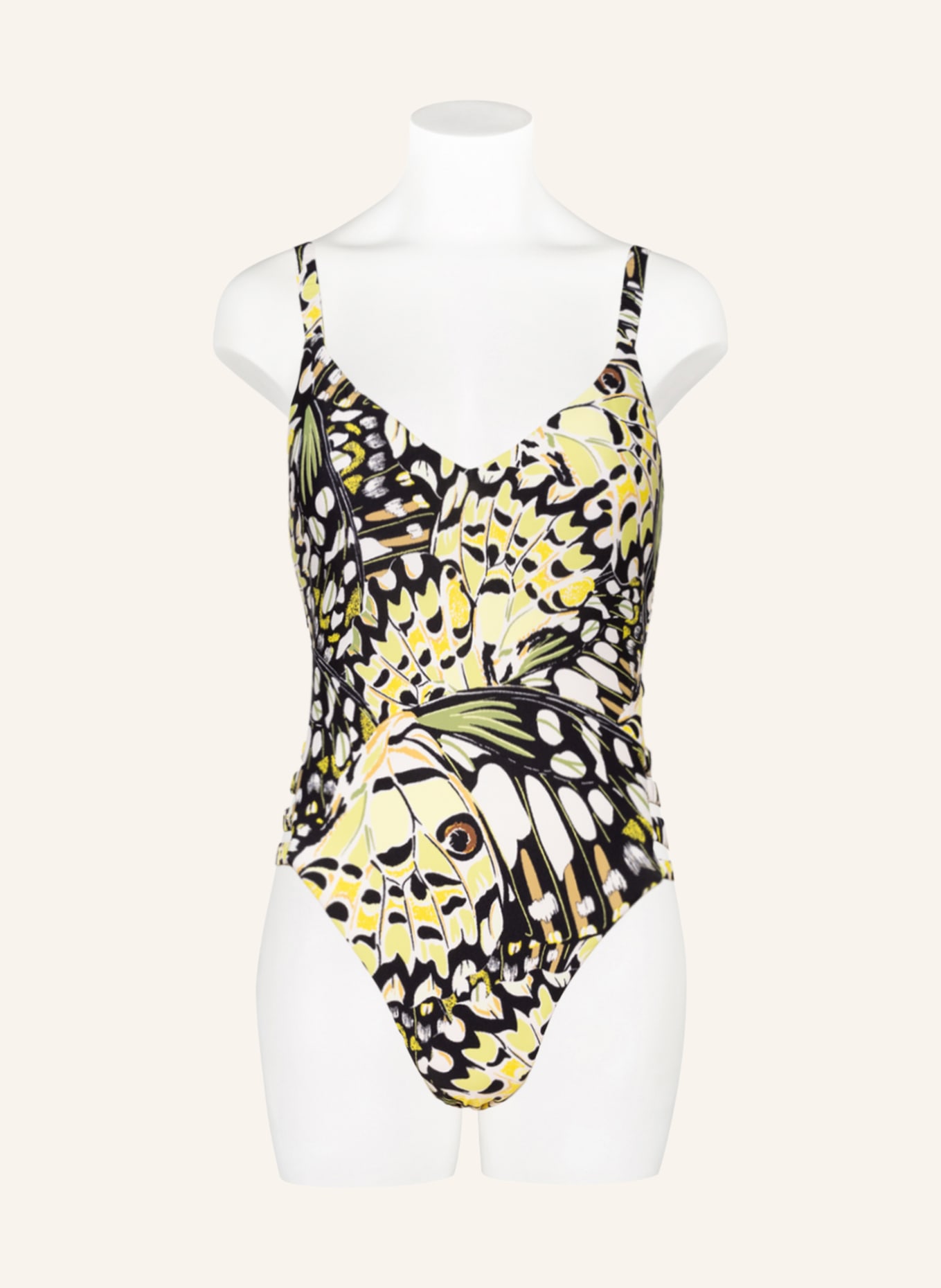 SEAFOLLY Swimsuit TAKE FLIGHT, Color: BLACK/ LIGHT GREEN/ YELLOW (Image 2)