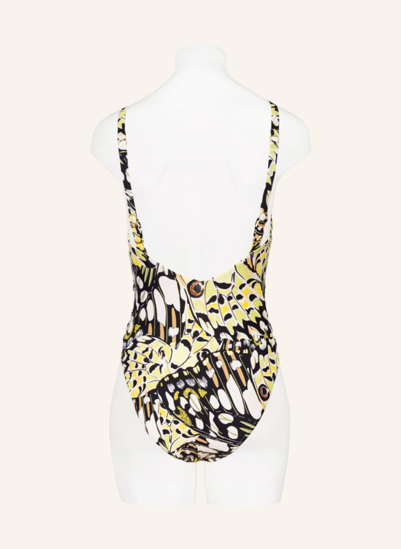 SEAFOLLY Swimsuit TAKE FLIGHT, Color: BLACK/ LIGHT GREEN/ YELLOW (Image 3)