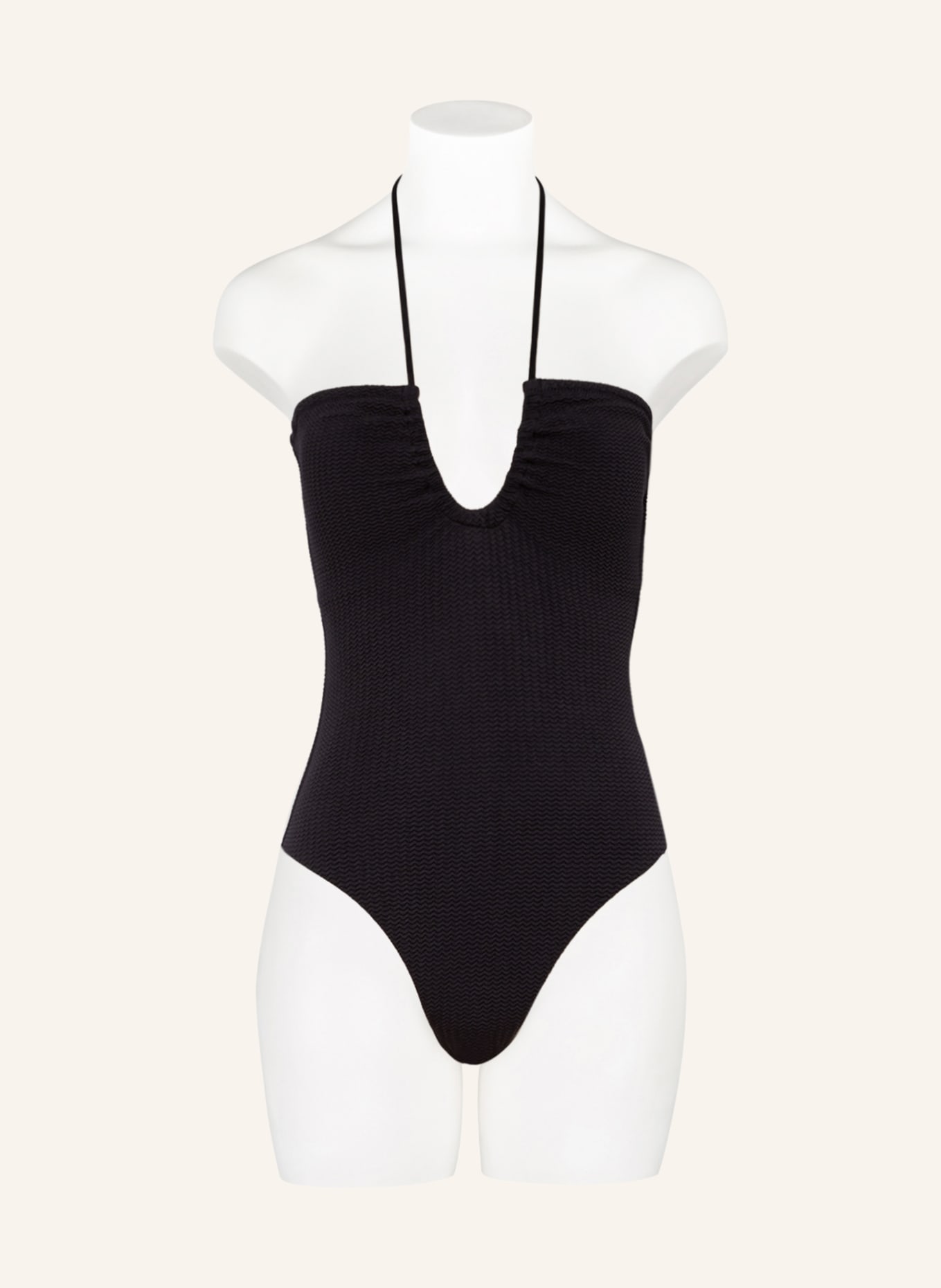 SEAFOLLY Bandeau swimsuit SEA DIVE, Color: BLACK (Image 2)