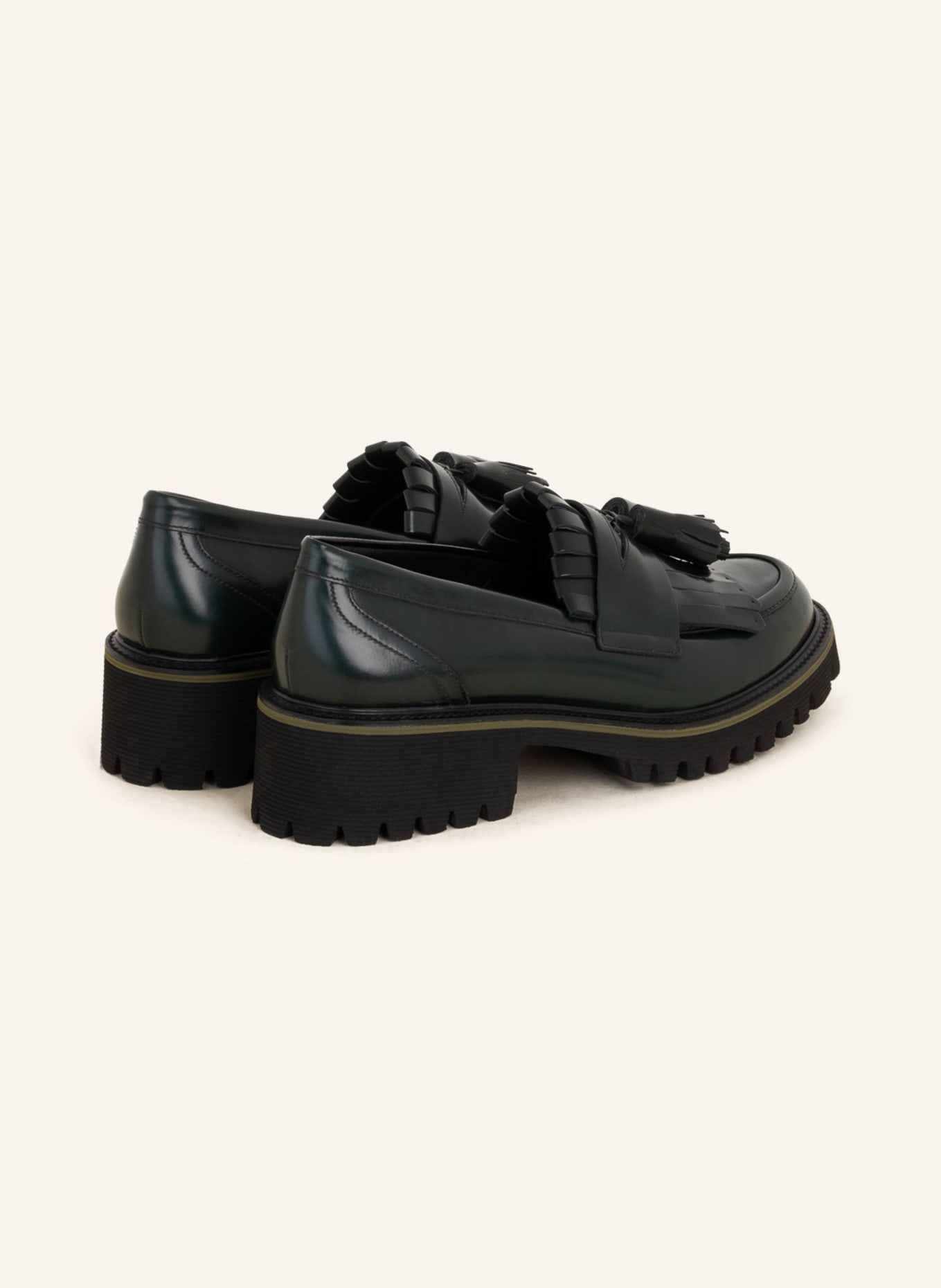 Pertini Penny loafers, Color: DARK GREEN (Image 2)