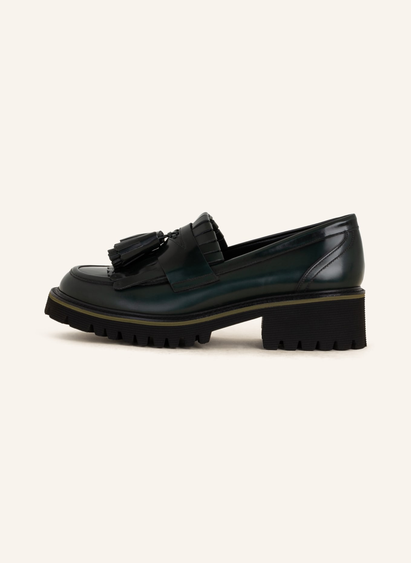 Pertini Penny loafers, Color: DARK GREEN (Image 4)