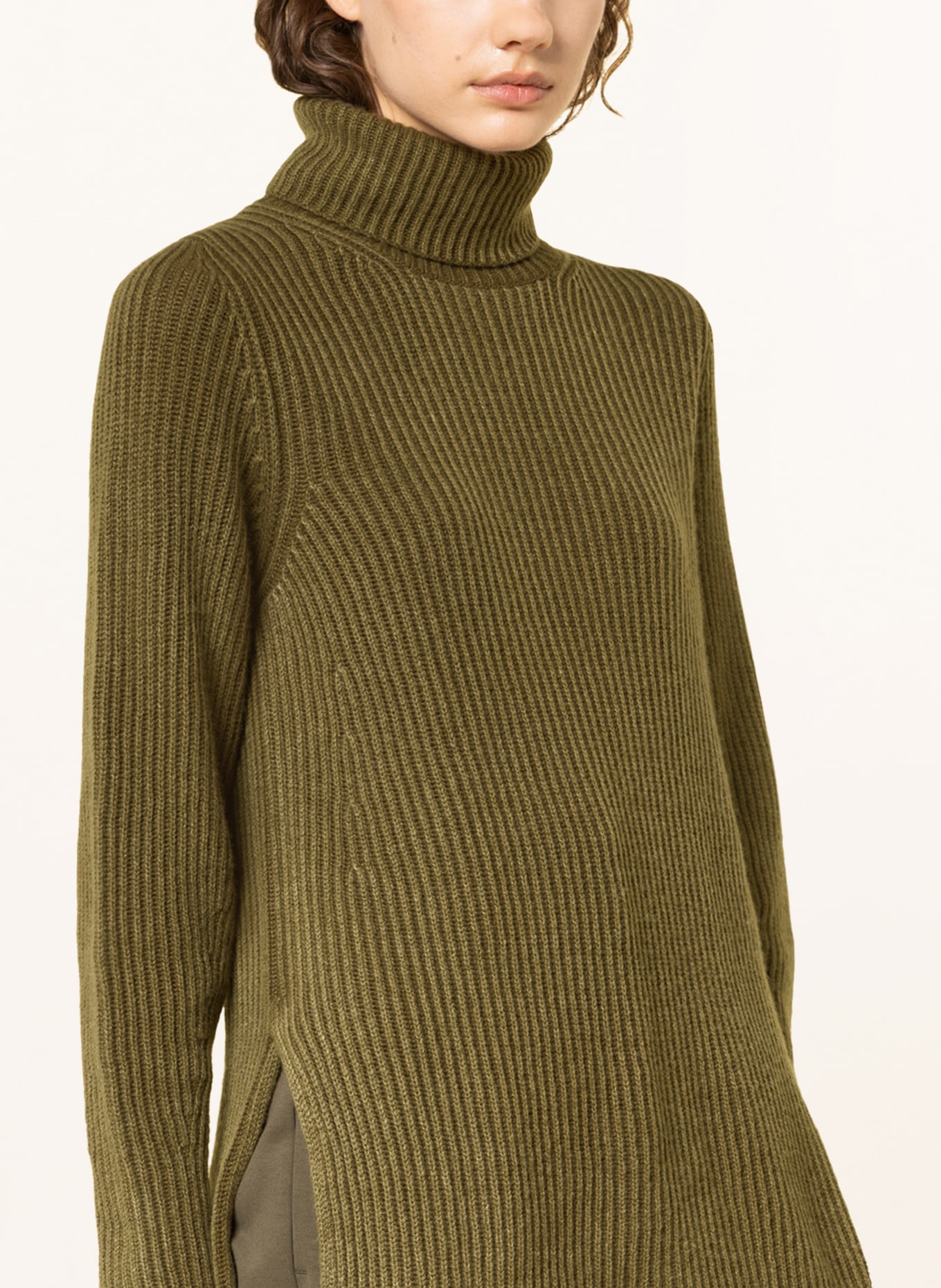 IRIS von ARNIM Turtleneck sweater in cashmere, Color: OLIVE (Image 4)