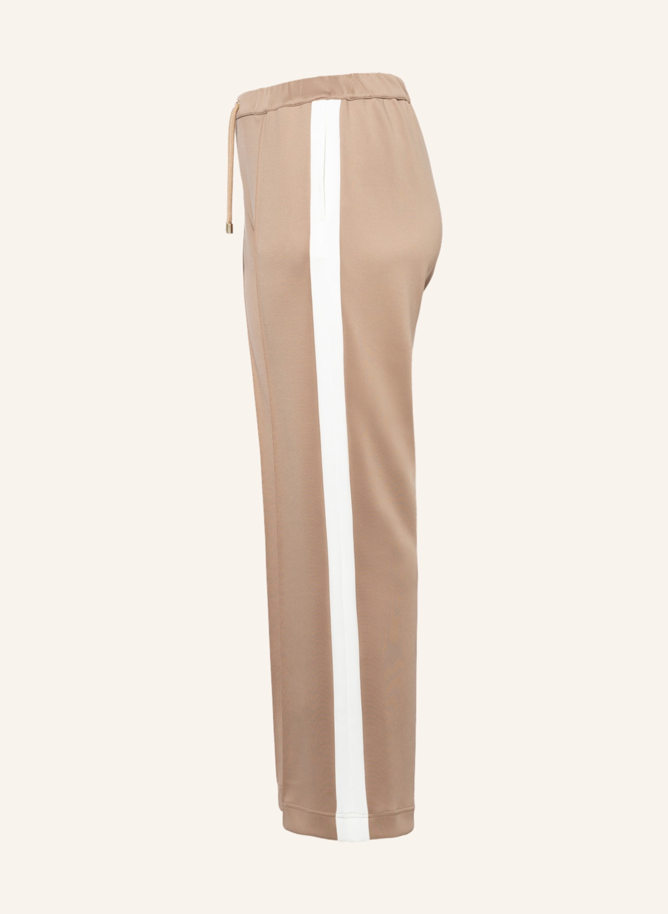 MARINA RINALDI SPORT Sweatpants with tuxedo stripe, Color: CAMEL (Image 4)