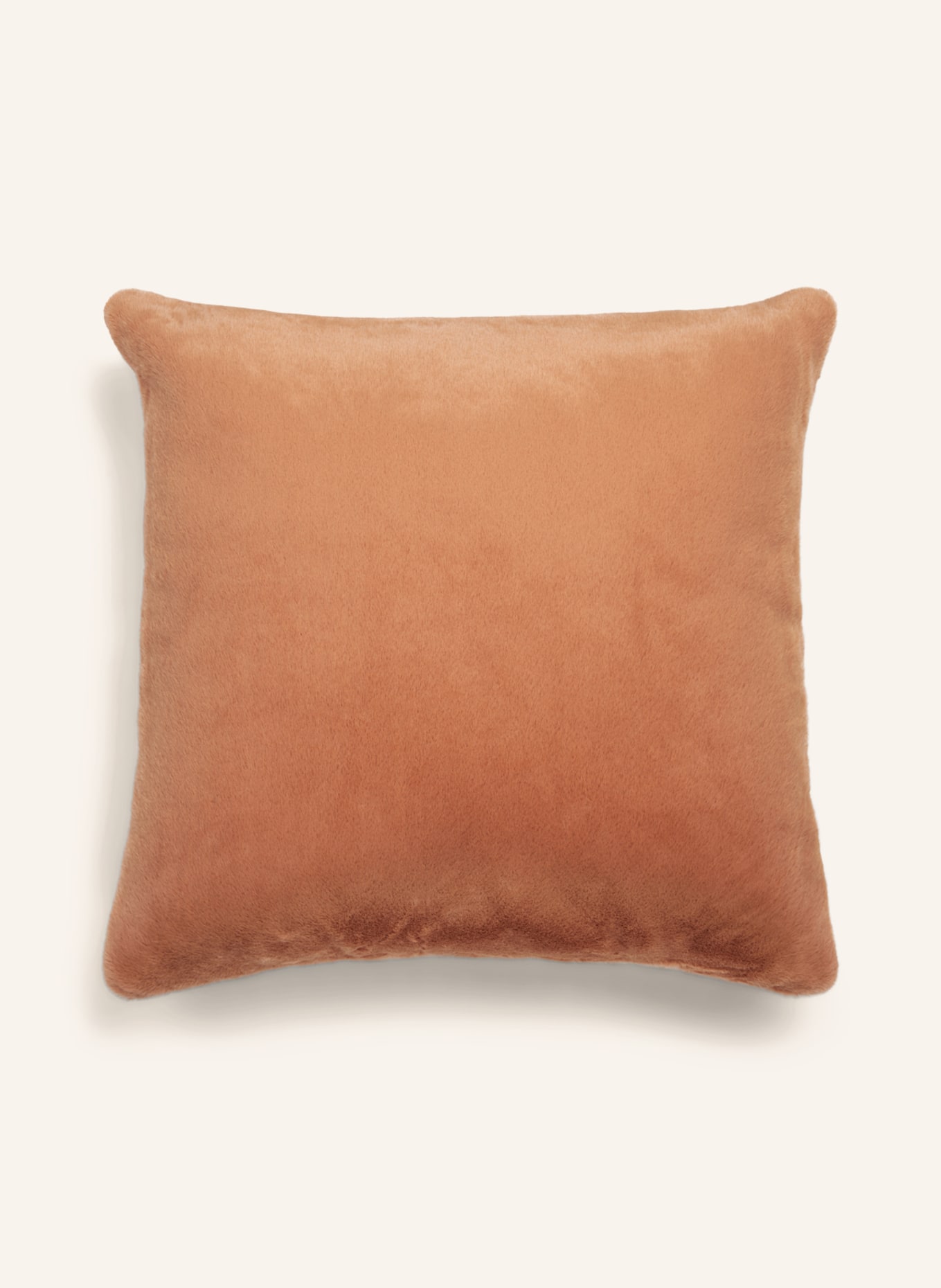 ESSENZA Faux fur decorative cushion FURRY, Color: LIGHT ORANGE (Image 1)