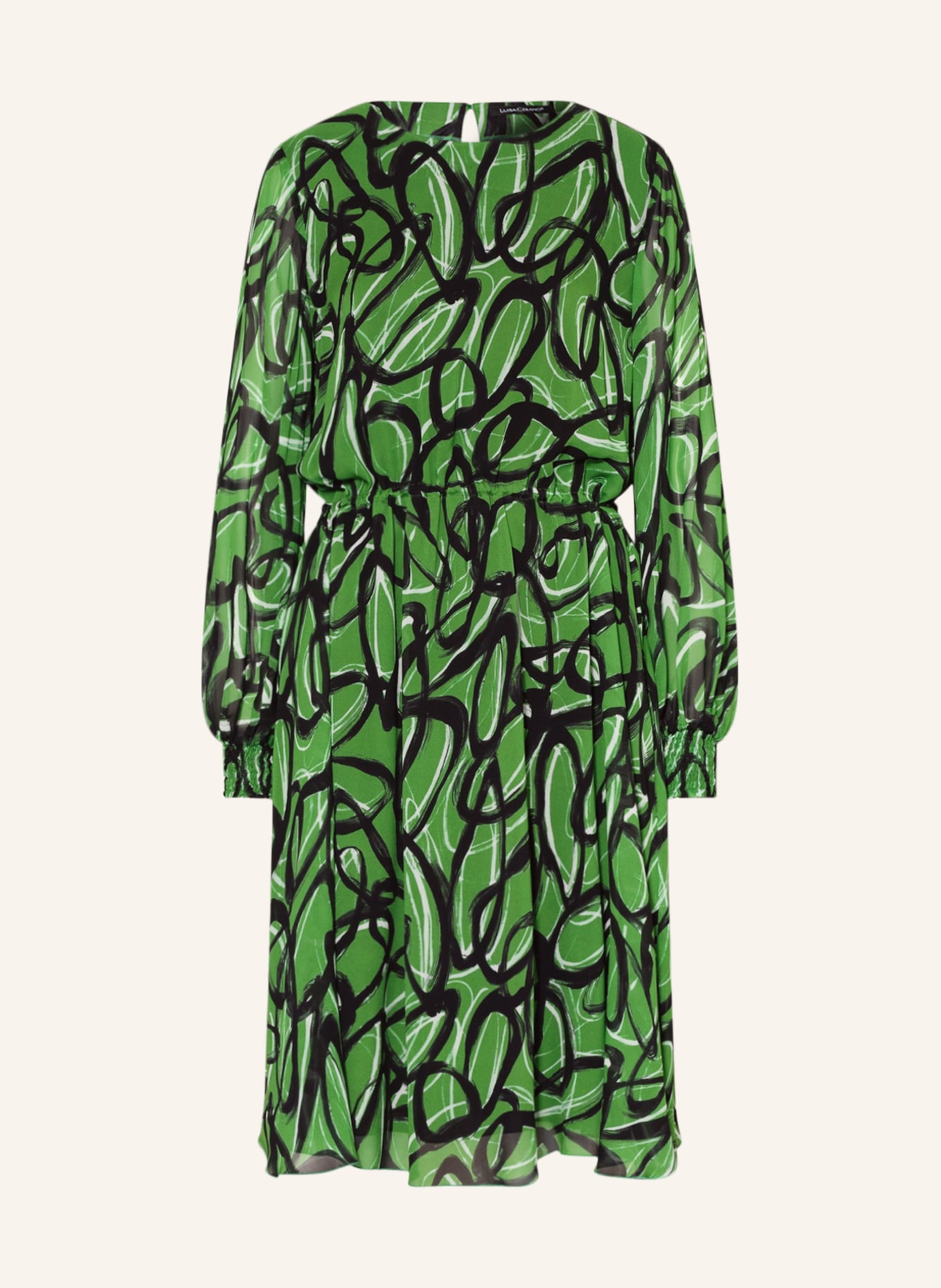 LUISA CERANO Dress, Color: GREEN/ BLACK (Image 1)