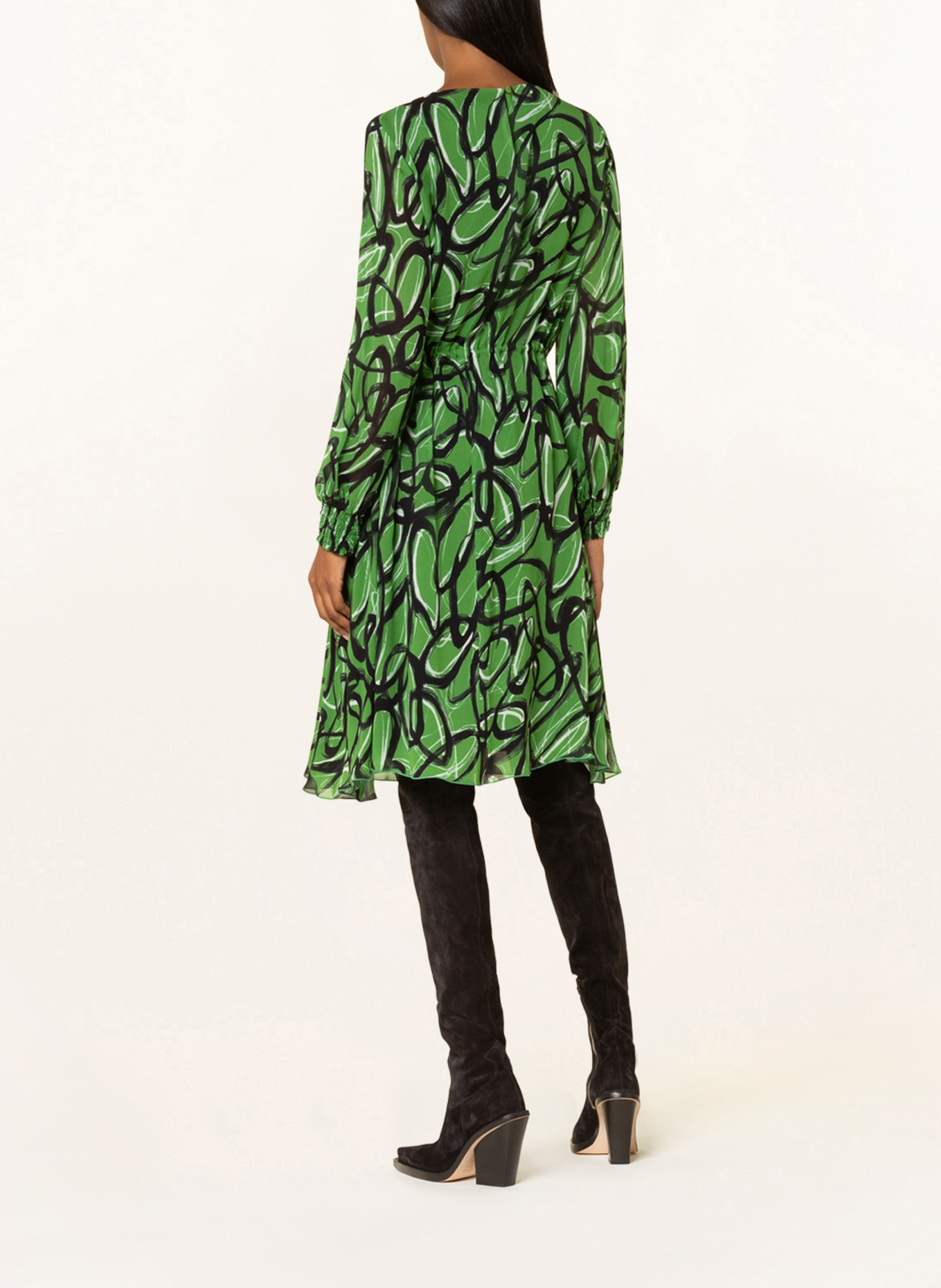 LUISA CERANO Dress, Color: GREEN/ BLACK (Image 3)