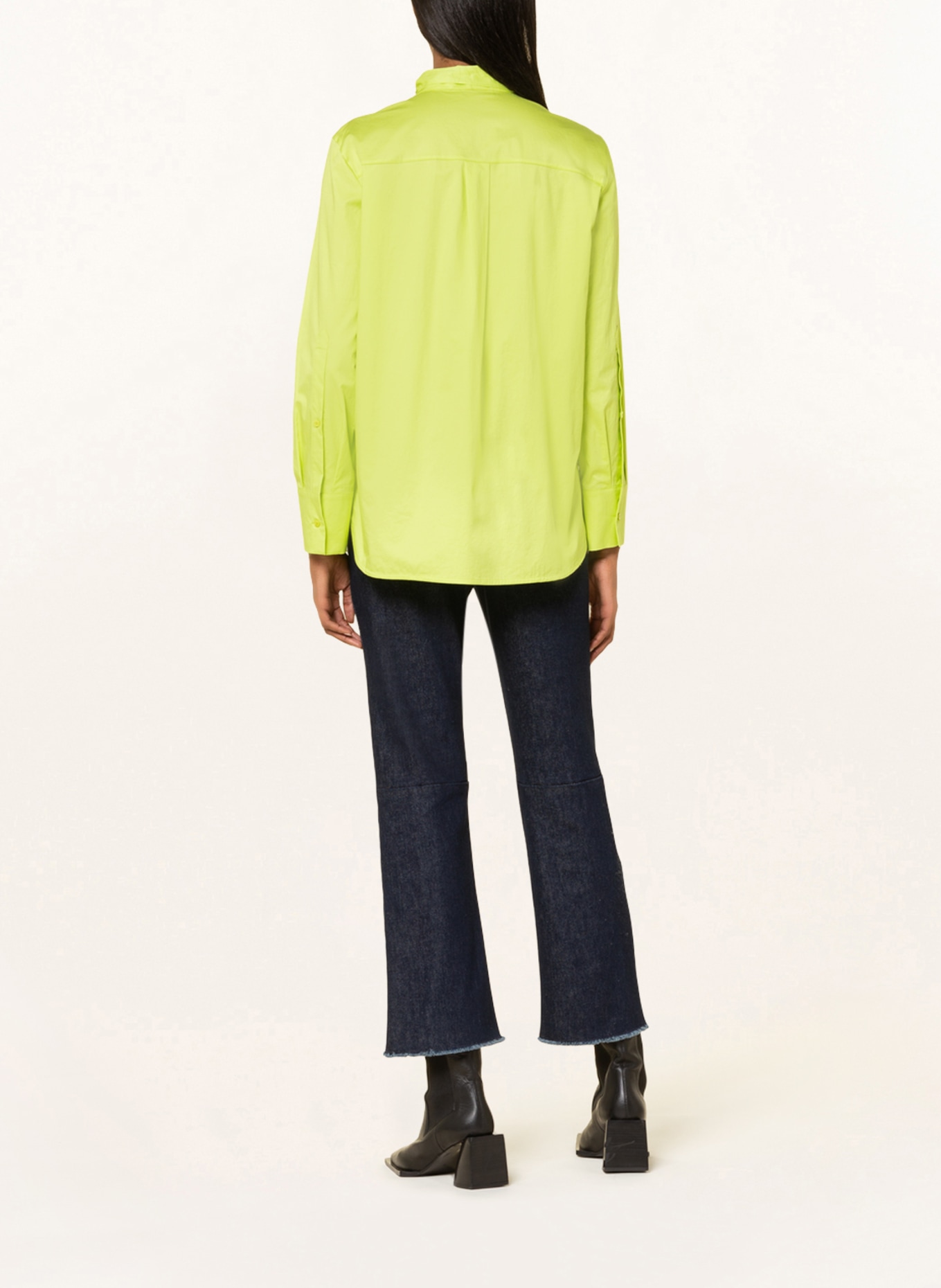 LUISA CERANO Blouse with detachable bow tie, Color: LIGHT GREEN (Image 3)