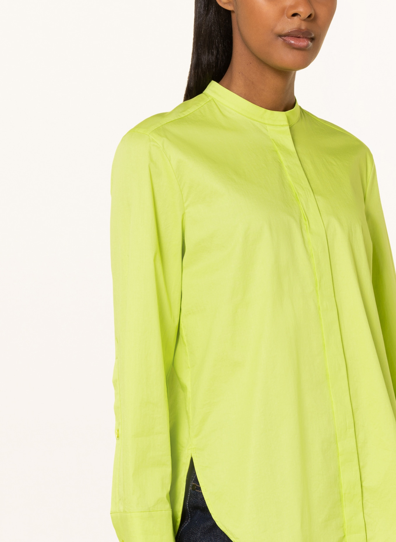 LUISA CERANO Blouse with detachable bow tie, Color: LIGHT GREEN (Image 5)