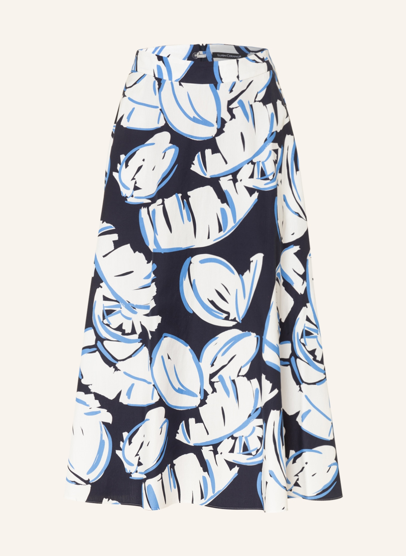 LUISA CERANO Skirt, Color: DARK BLUE/ WHITE/ BLUE (Image 1)