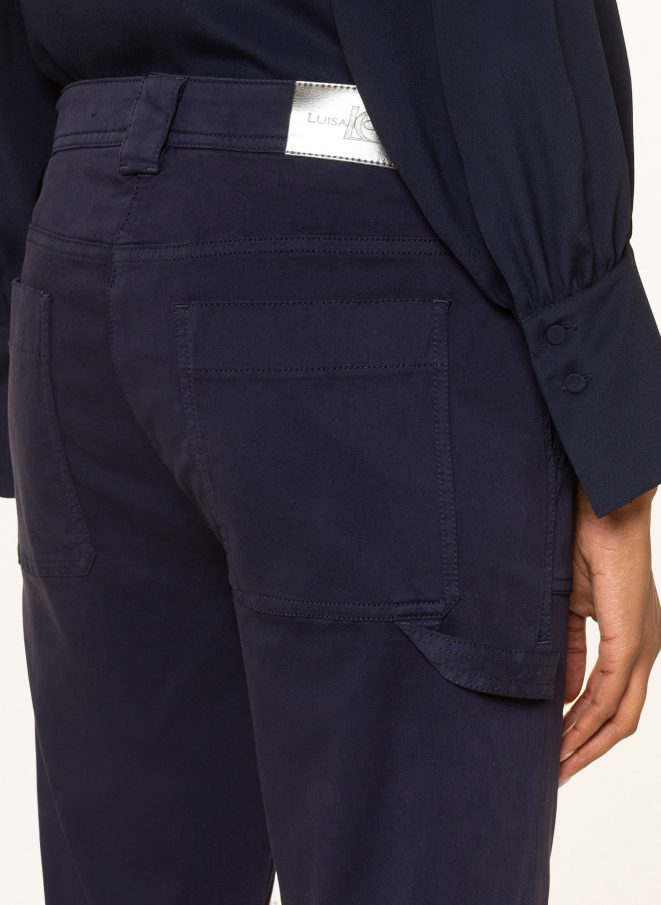 LUISA CERANO Cargo pants, Color: DARK BLUE (Image 5)