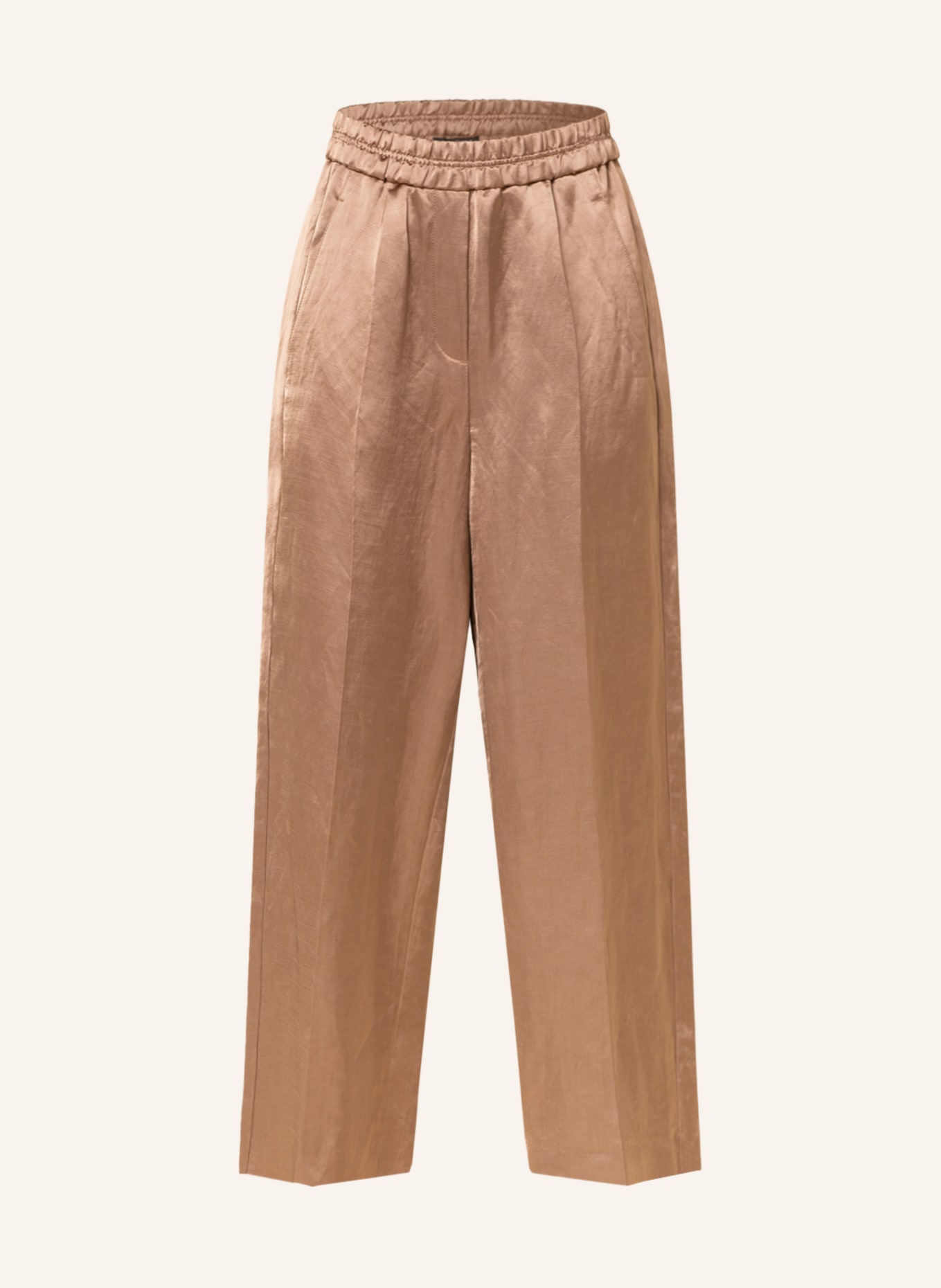 LUISA CERANO Spodnie z lnu, Kolor: BRĄZOWY (Obrazek 1)