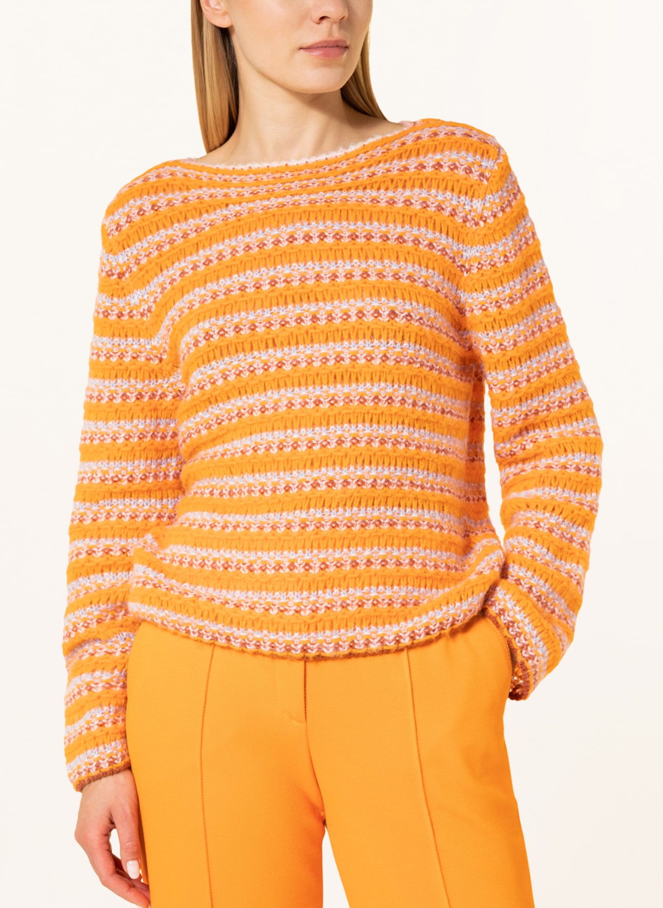 MARC CAIN Sweater, Color: 474 clear orange (Image 4)