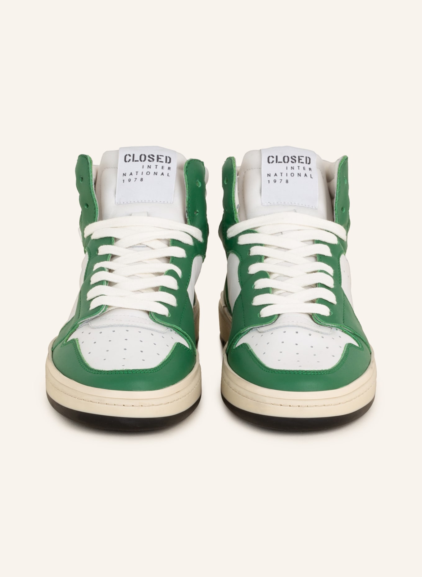 CLOSED Hightop-Sneaker, Farbe: WEISS/ GRÜN (Bild 3)