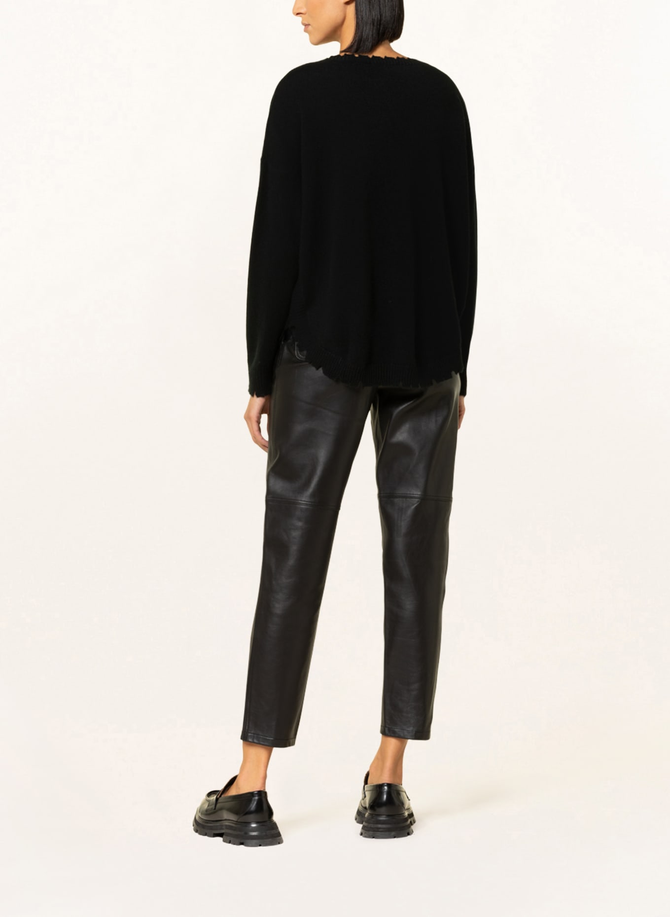 KUJTEN Cashmere-Pullover MELAH: SCHWARZ