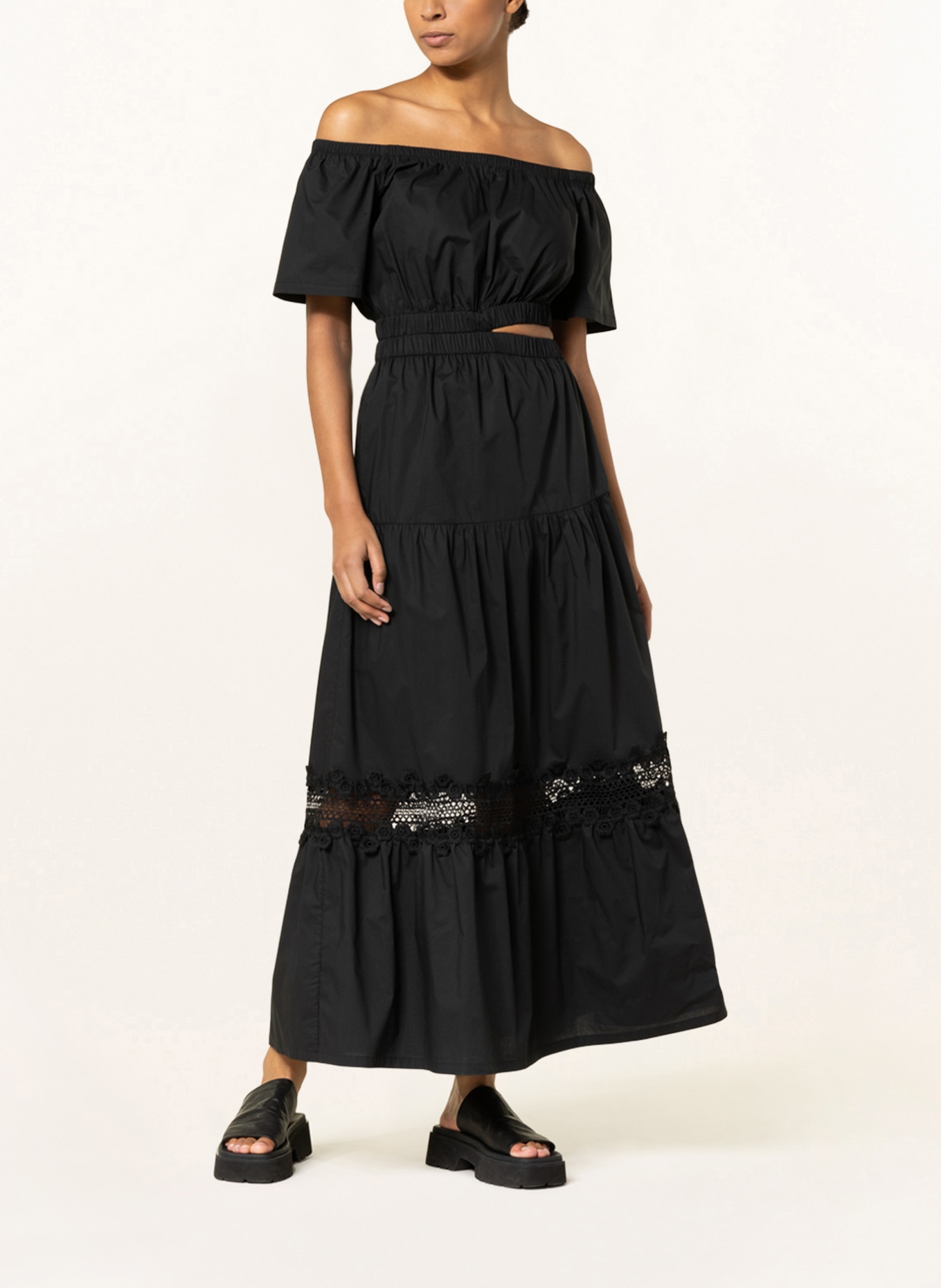 LIU JO Off-shoulder dress in black