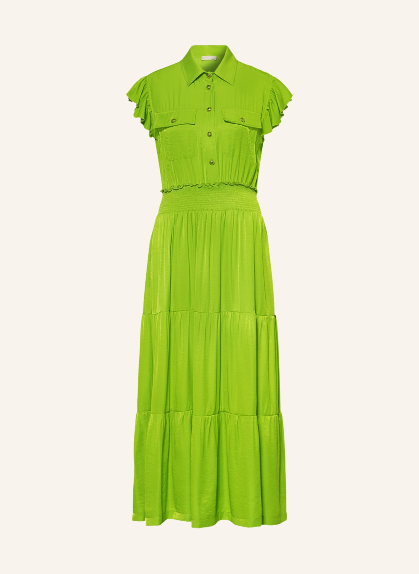 LIU JO Shirt dress, Color: LIGHT GREEN (Image 1)