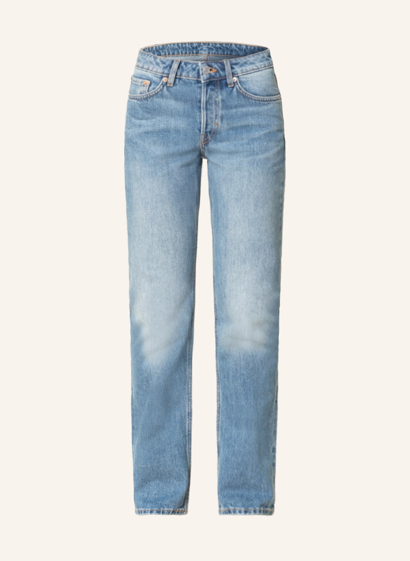 WEEKDAY Straight jeans, Color: Blue Medium dusty (Image 1)