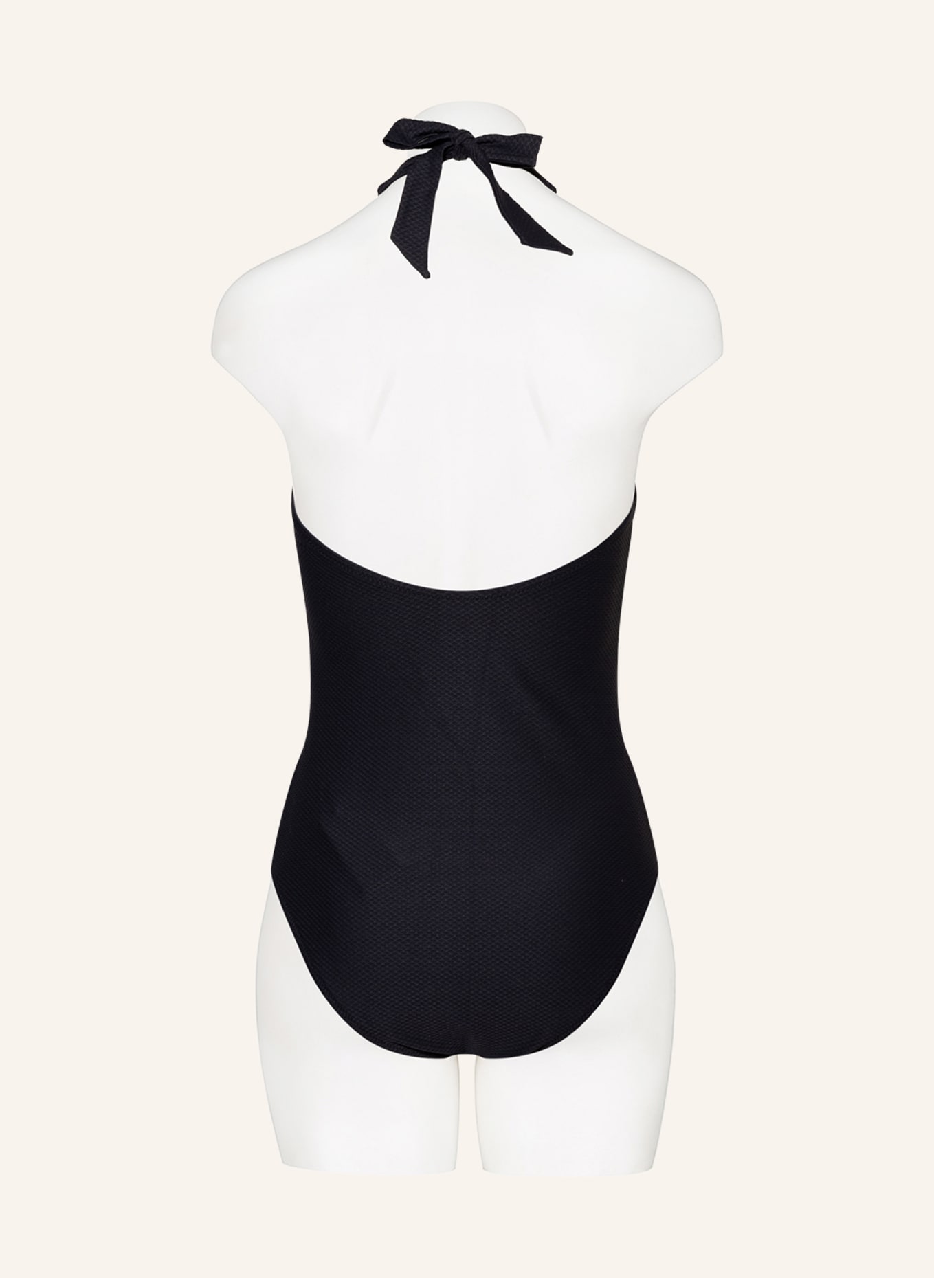 heidi klein Halter neck swimsuit CORE U BAR, Color: BLACK (Image 3)