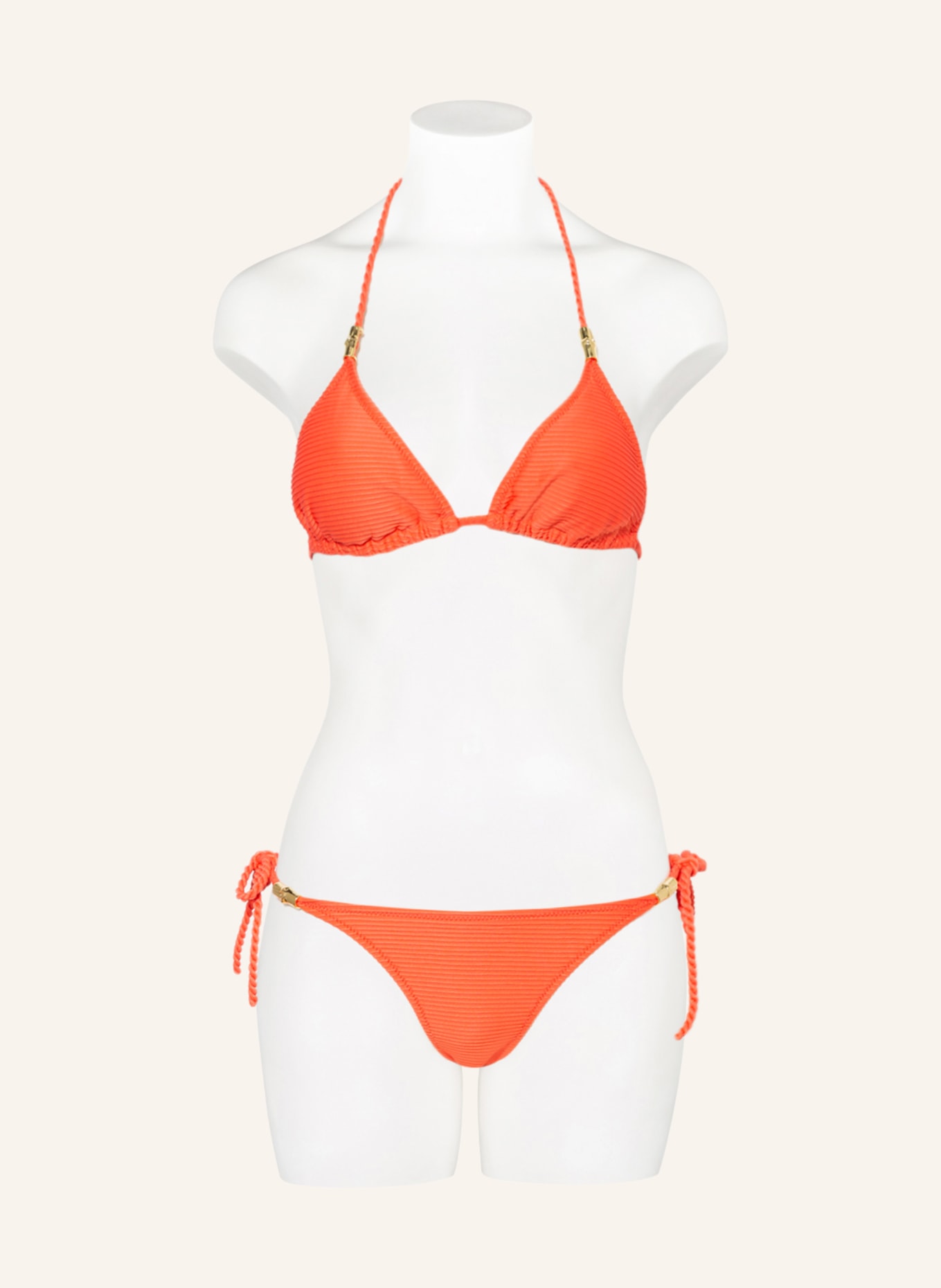 heidi klein Triangle bikini bottoms MOROCCAN SANDS, Color: LIGHT RED (Image 2)
