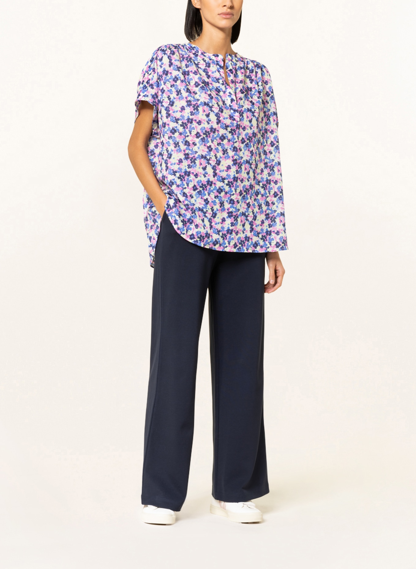 ARMEDANGELS Shirt blouse MAAIKE, Color: PURPLE/ PINK/ LIGHT YELLOW (Image 2)